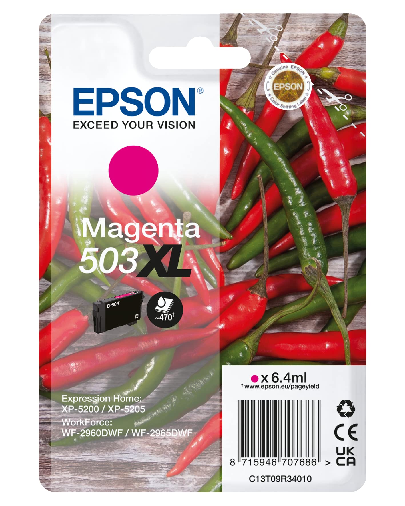 Photos - Ink & Toner Cartridge Epson Ink/503XL Chillies 6.4ml MG SC SEC 