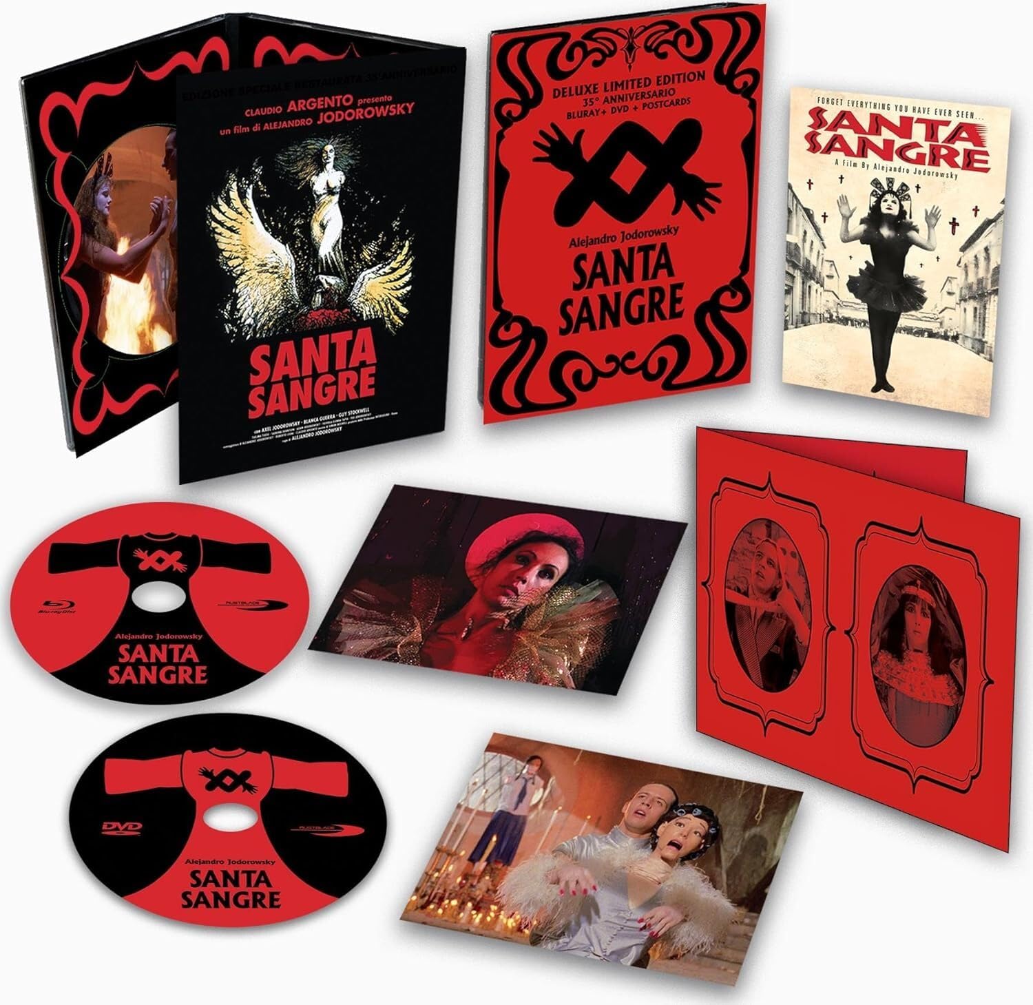 Santa Sangre: 35th Anniversary - Limited All-Region Boxset with DVD & Postcards (Blu-ray)