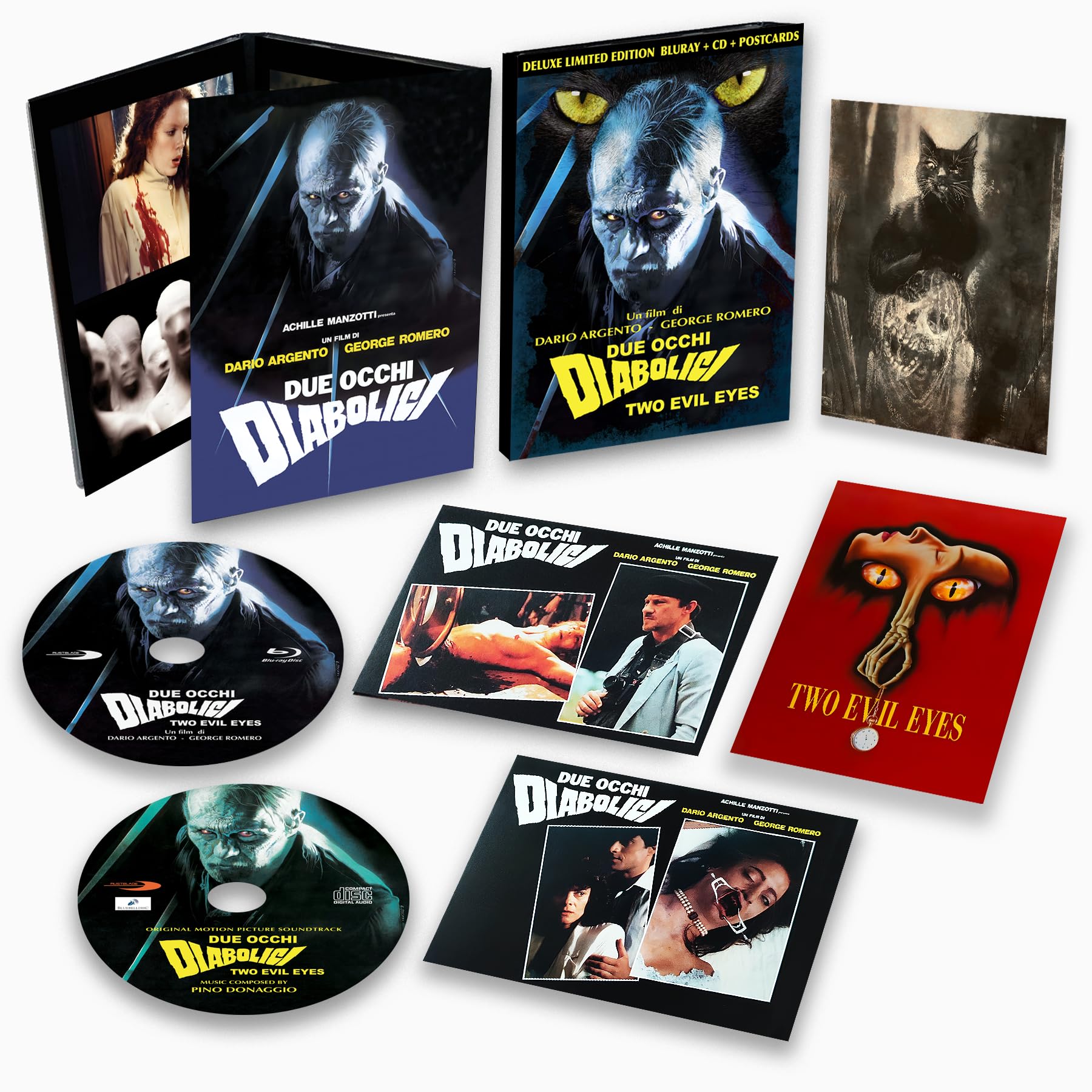 Due Occhi Diabolici / Two Evil Eyes - Deluxe Limited Edition includes All-Region Blu-Ray Soundtrack CD & Postcards (Blu-ray)
