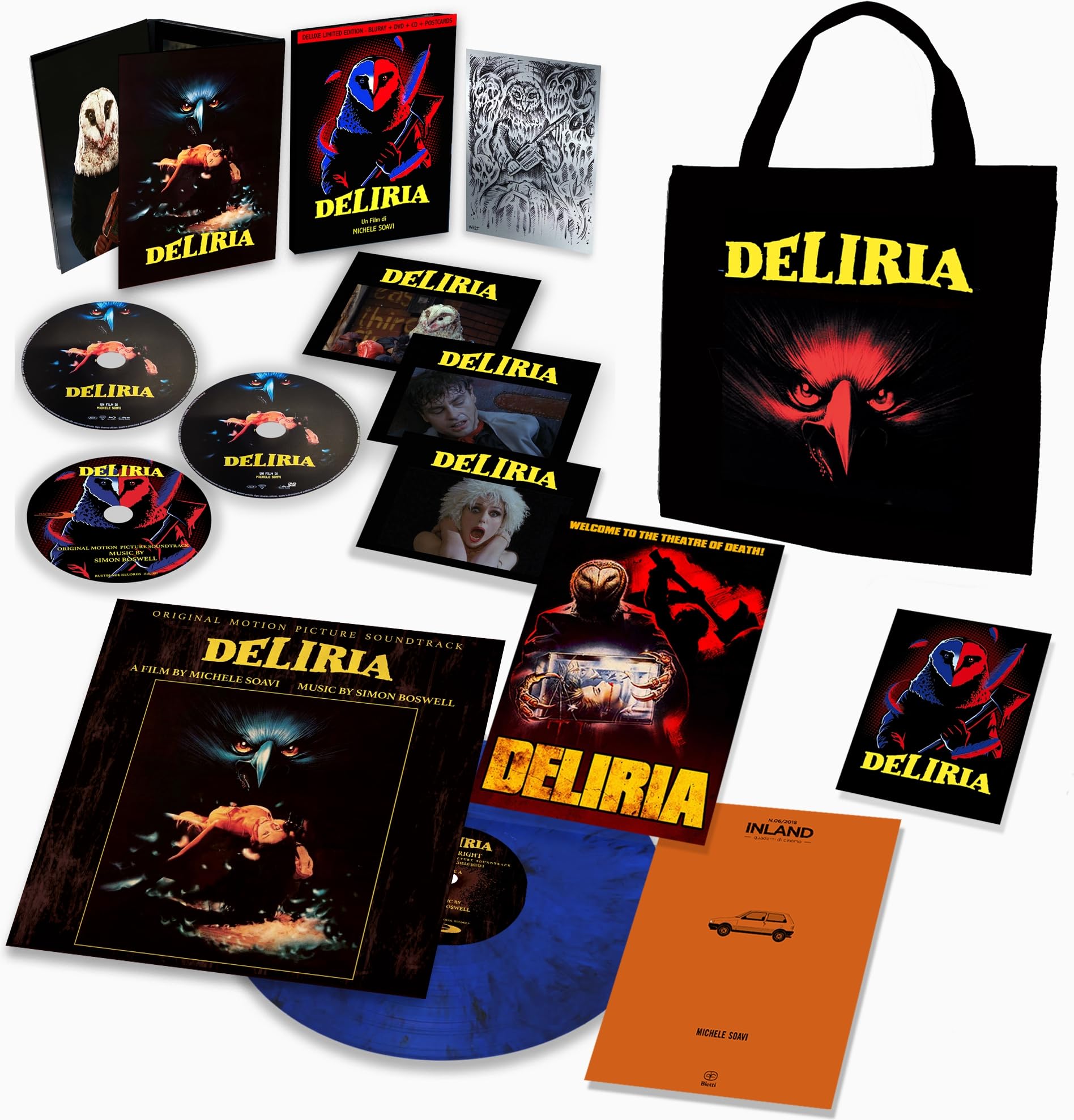Deliria Limited 100 Copie Lp Book (Blu-ray)