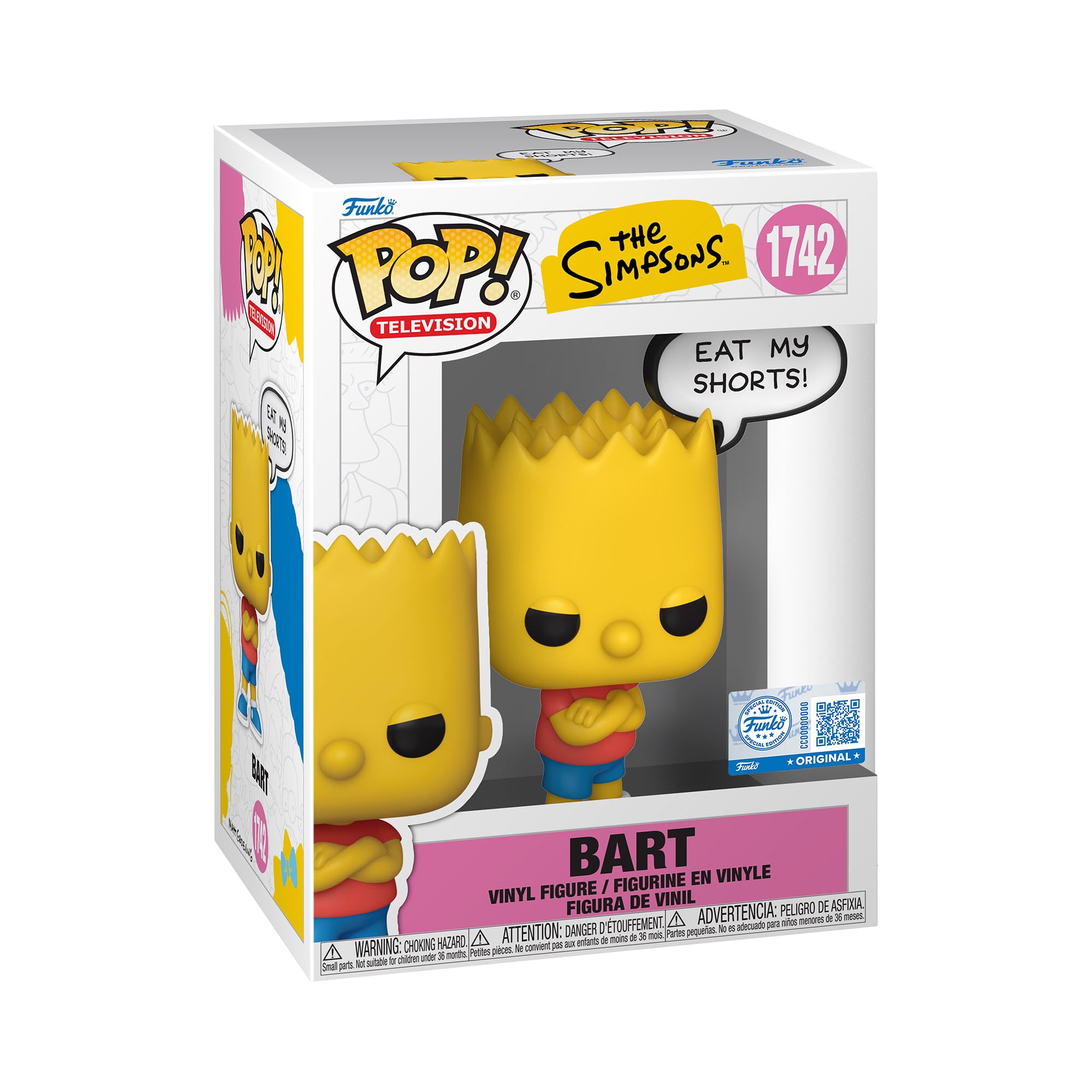 Photos - Action Figures / Transformers Funko Bart Simpson  Pop! Sayings 87246 (The Simpsons)