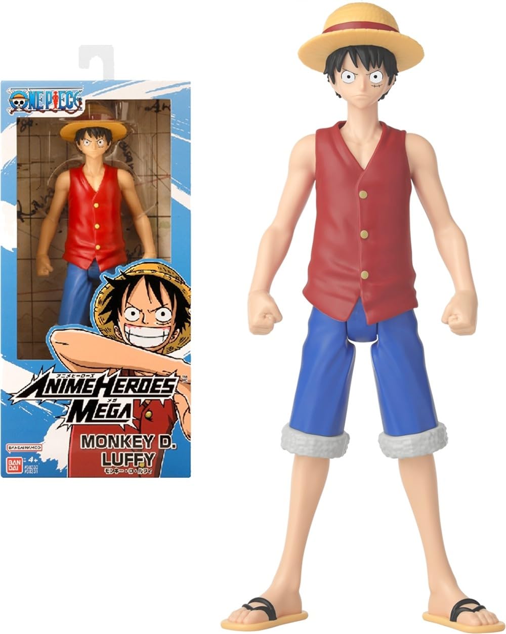 Photos - Action Figures / Transformers Bandai  Anime Heroes - One Piece - Anime Heroes Mega Figur 30 cm Ruffy - Große bewegliche Figur - Manga - Luffy - Offiziell 