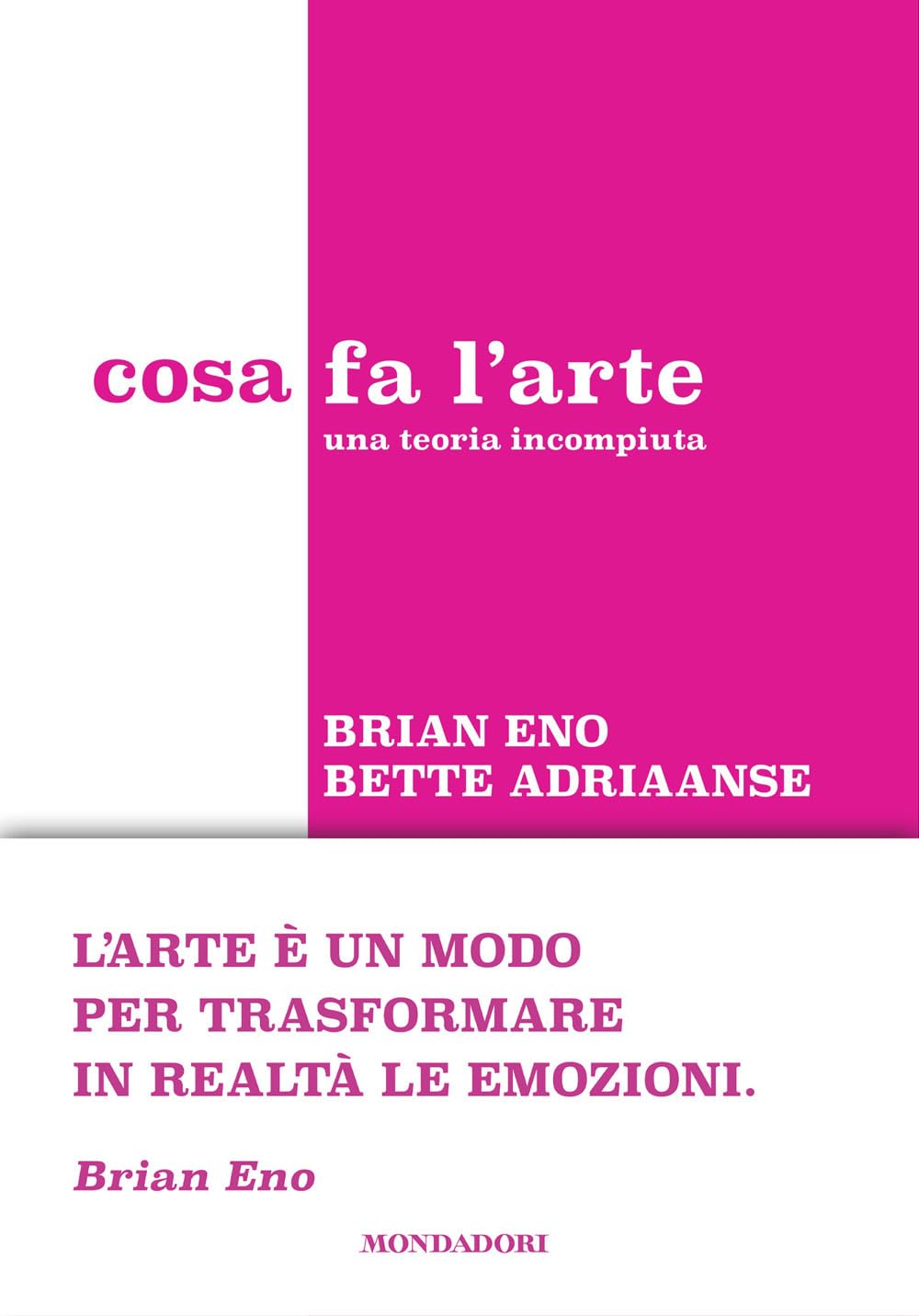 Bette Adriaanse Brian Eno Cosa fa l’arte. Una teoria incompiuta (Paperback)