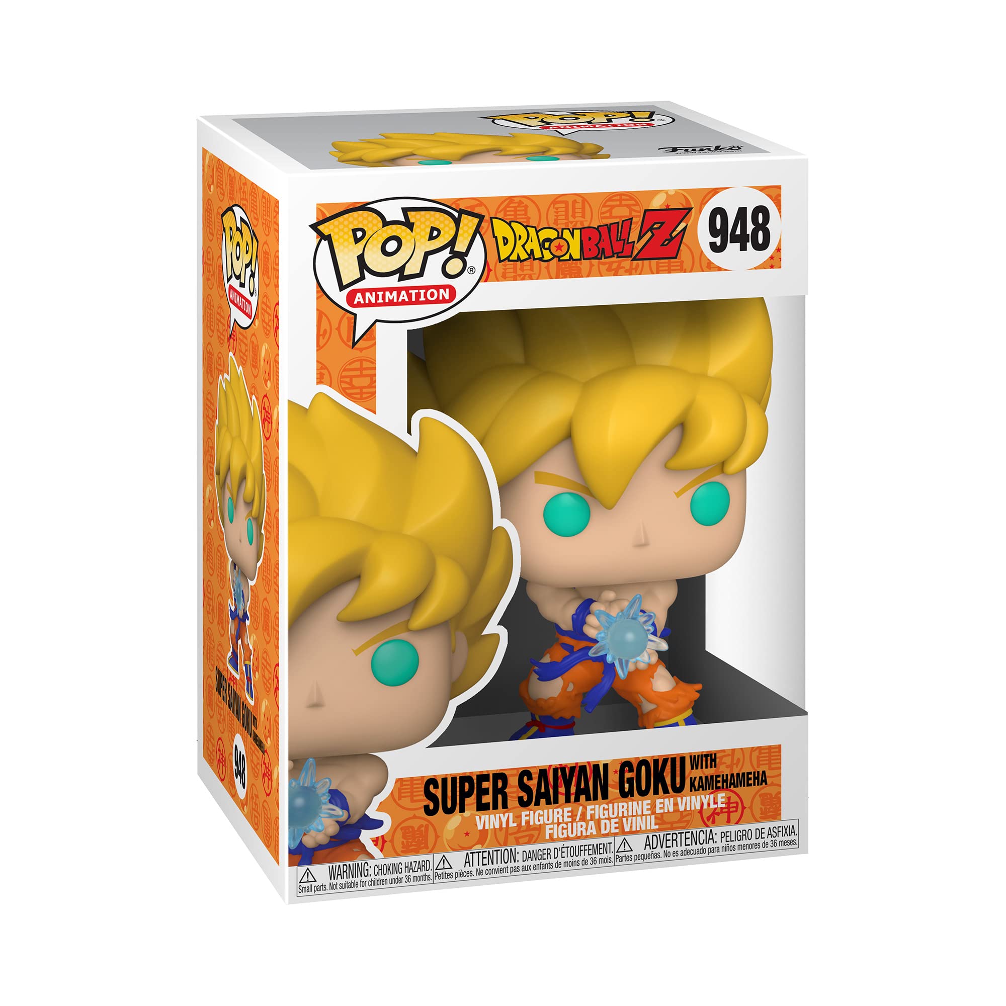 Photos - Action Figures / Transformers Funko Pop! Animation: DBZ S9- SS Goku With Kamehameha Wave - Dragon Ball - Collectable Vinyl Figure - Gift Idea - Official M 