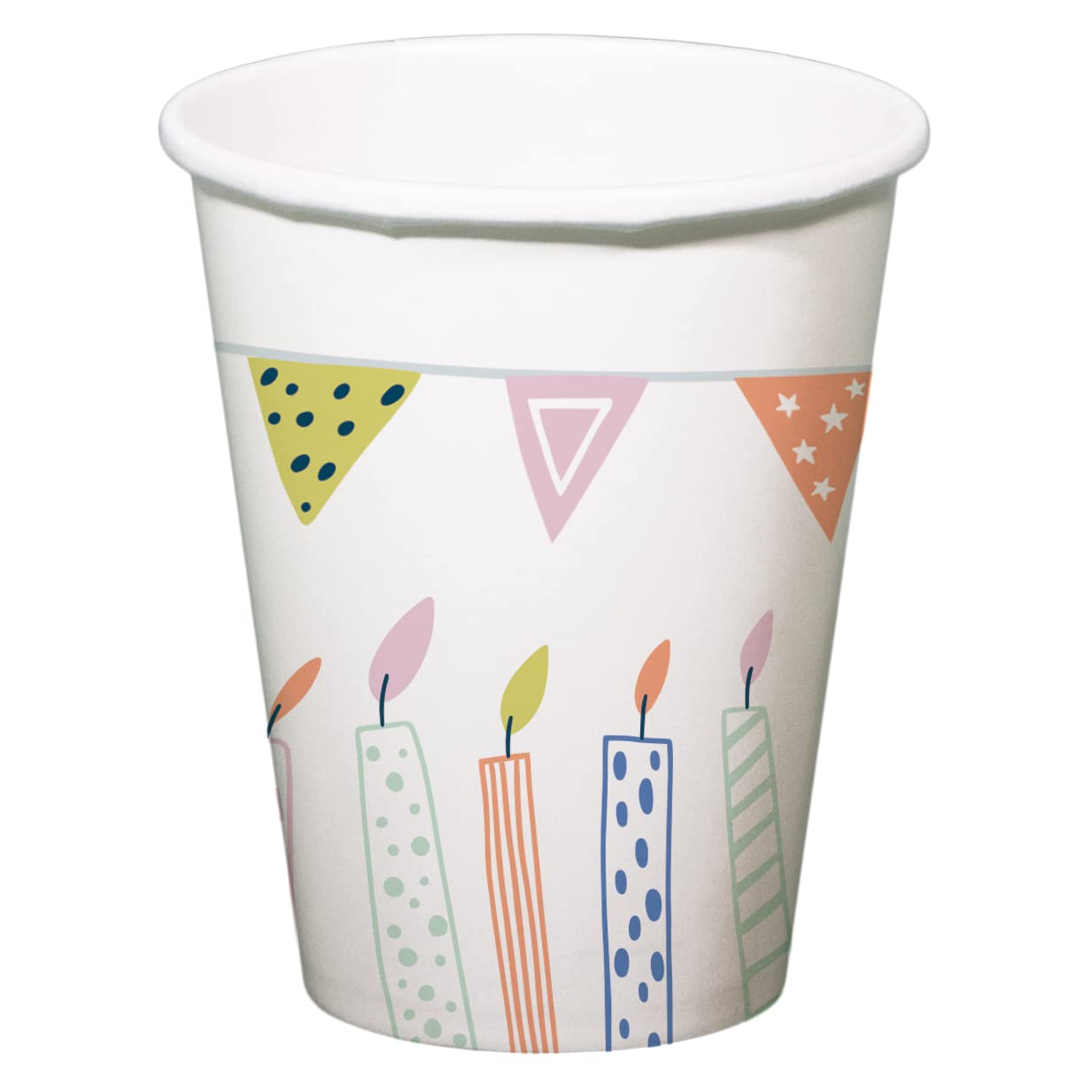 Folat Eco Party 62835 Drinking Cups 250 ml Pack of 10 Multi-Coloured 2790₽