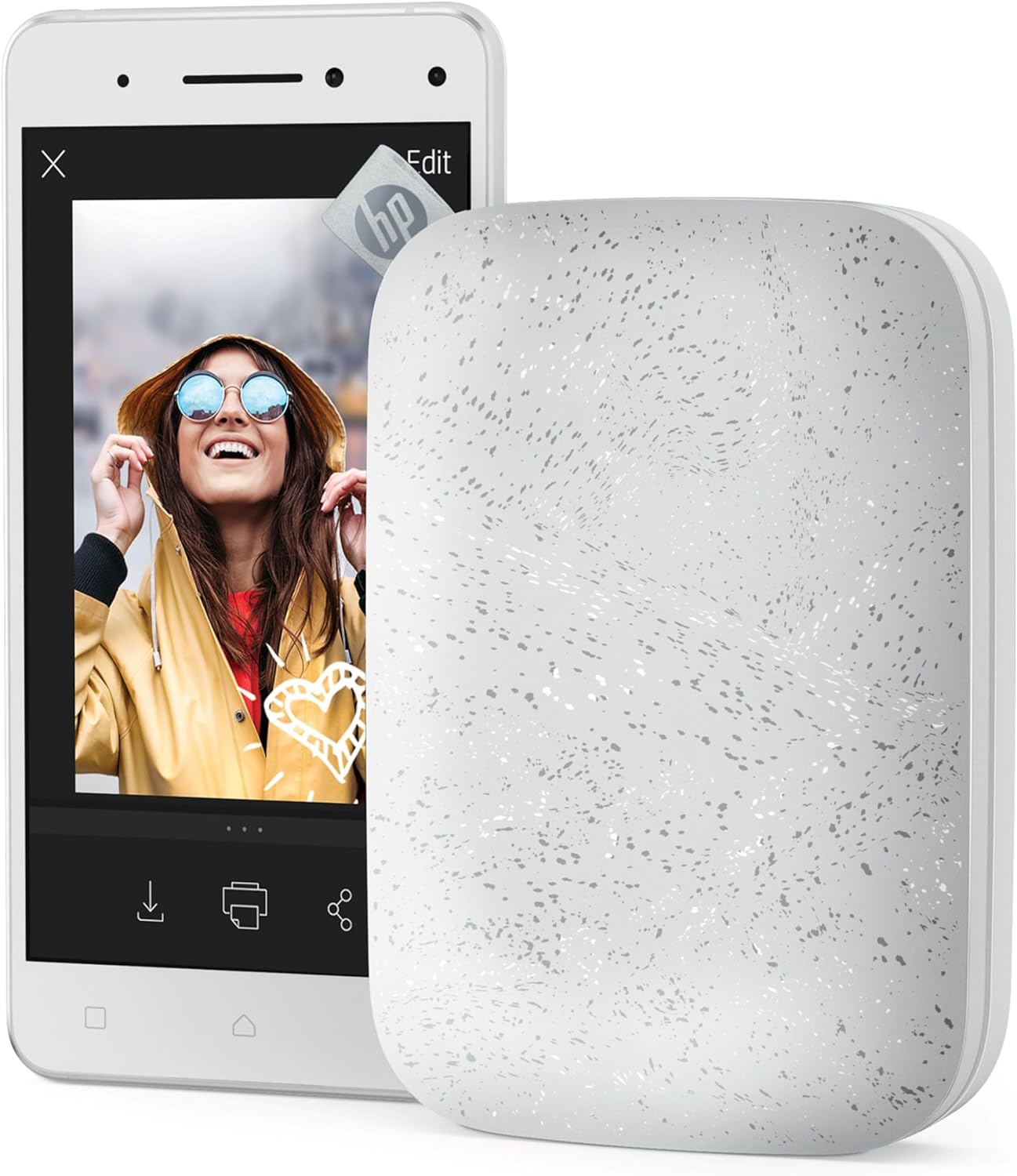 HP HPISPW Sprocket Portable Photo Printer (Luna Pearl) Instantly Prints ZINK 2 x - Picture 8 of 8