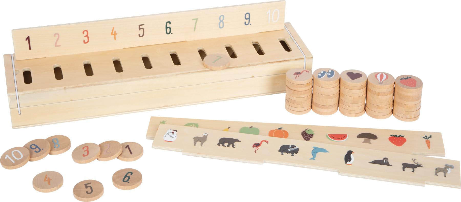 small foot Box, Wood, 60 Pictures for Sorting & discovering, for Kids Aged 3+ Ye