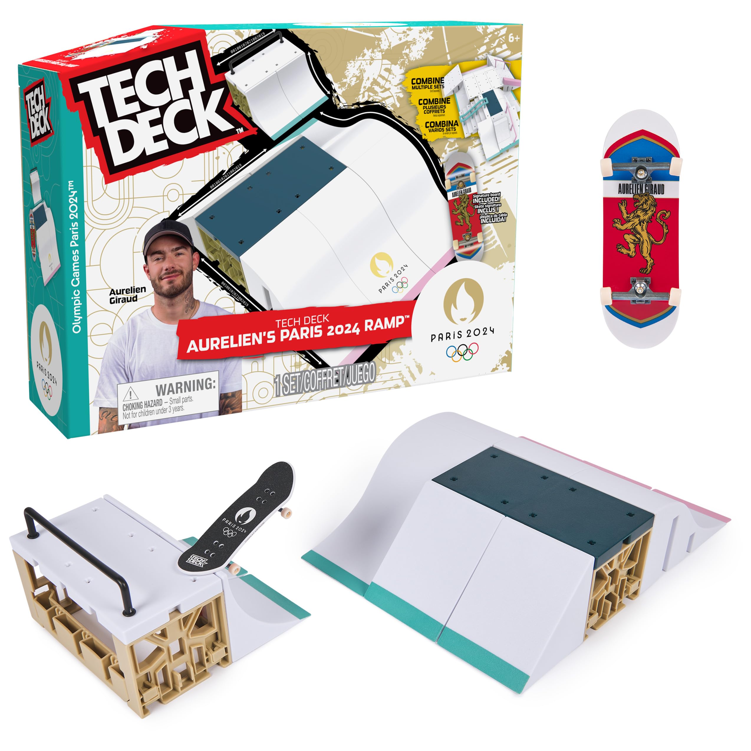 Photos - Jigsaw Puzzle / Mosaic Tech Deck Aurélien Giraud’s Olympic Games Paris  Ramp Customisable X-Connect Park Creator Playset & Exclusive Fingerboar  2024