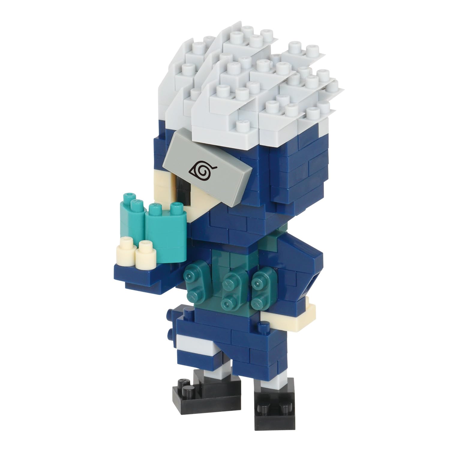 Photos - Construction Toy Nanoblock  Naruto Shippuden - Kakashi Hatake Character Collection Series Building Kit 180 Count NBCC-137 (Pack of 1)