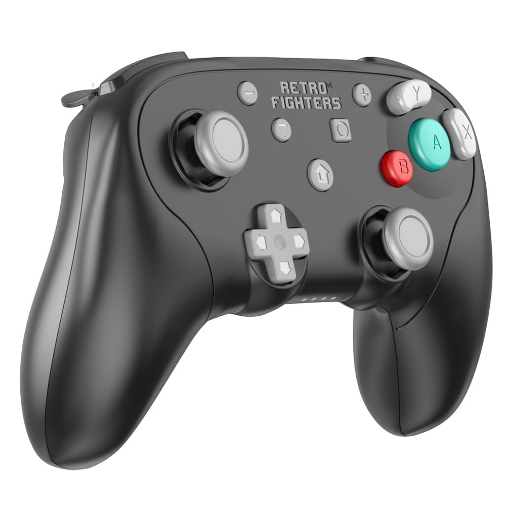 Photos - Game Retro Fighters BattlerGC Wireless 2.4G Controller Black - cube  Boy Player Switch & PC Compatible
