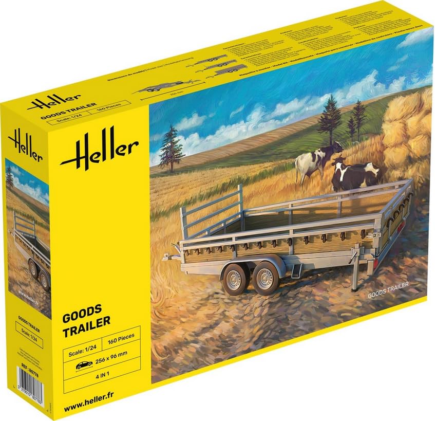 Photos - Model Building Kit Heller 80778 Goods Trailer 1/24 HEL80778 