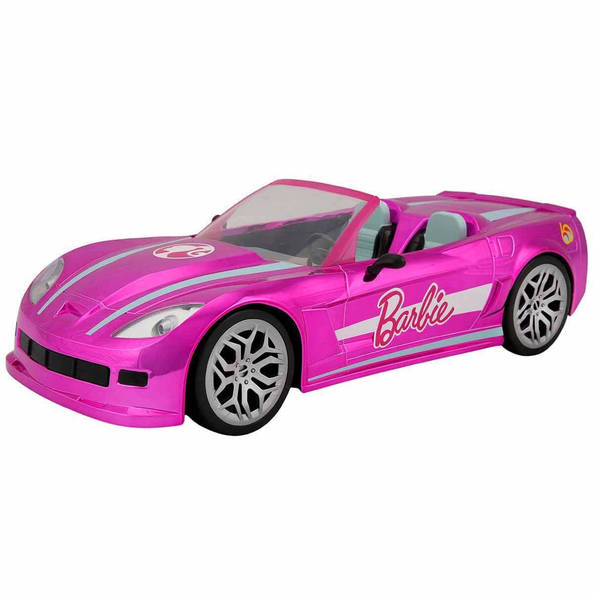 Photos - Doll Mondo Motors  Mattel Barbie Dream Car Cabrio Glamour - RC auto voor Barbie kinderen - tweezitsbank - realistische details  