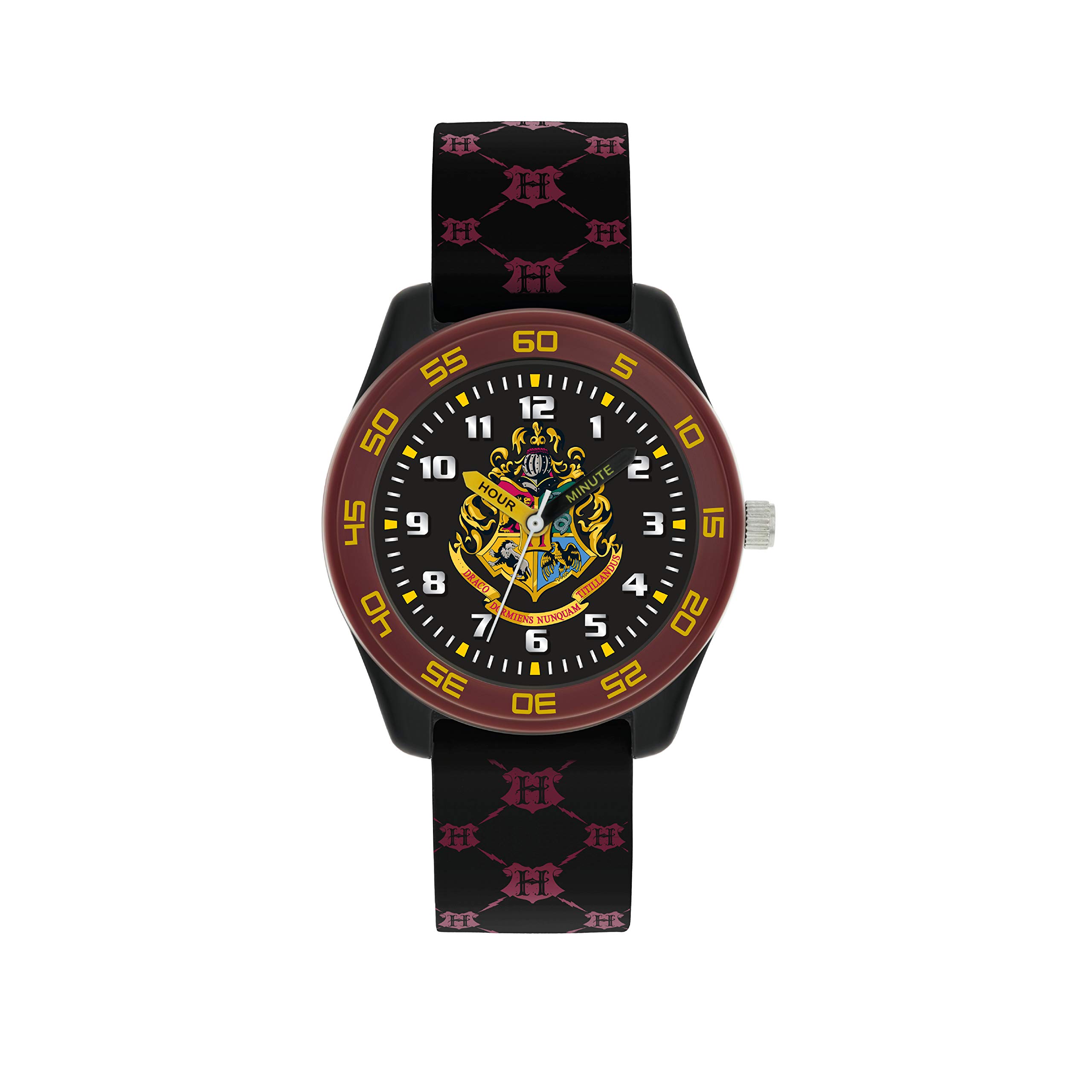 Photos - Wrist Watch HARDY Warner Brothers Harry Potter Black/ burgundy Silicon Strap Watch HP9050ARG 