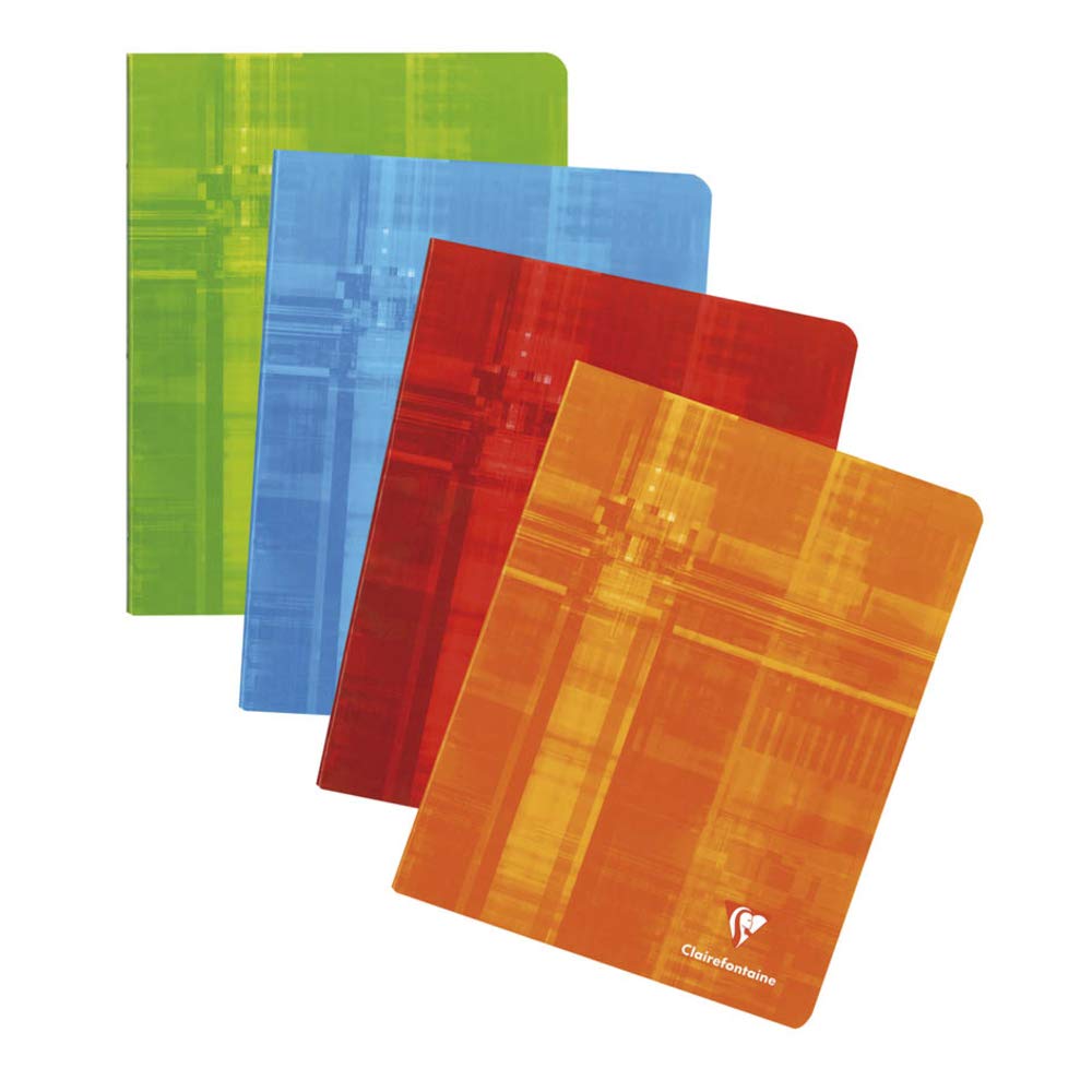 Clairefontaine 363C Un Quaderno Agrafé – 16, 5×21 cm – 72 pagine a righe, con ma