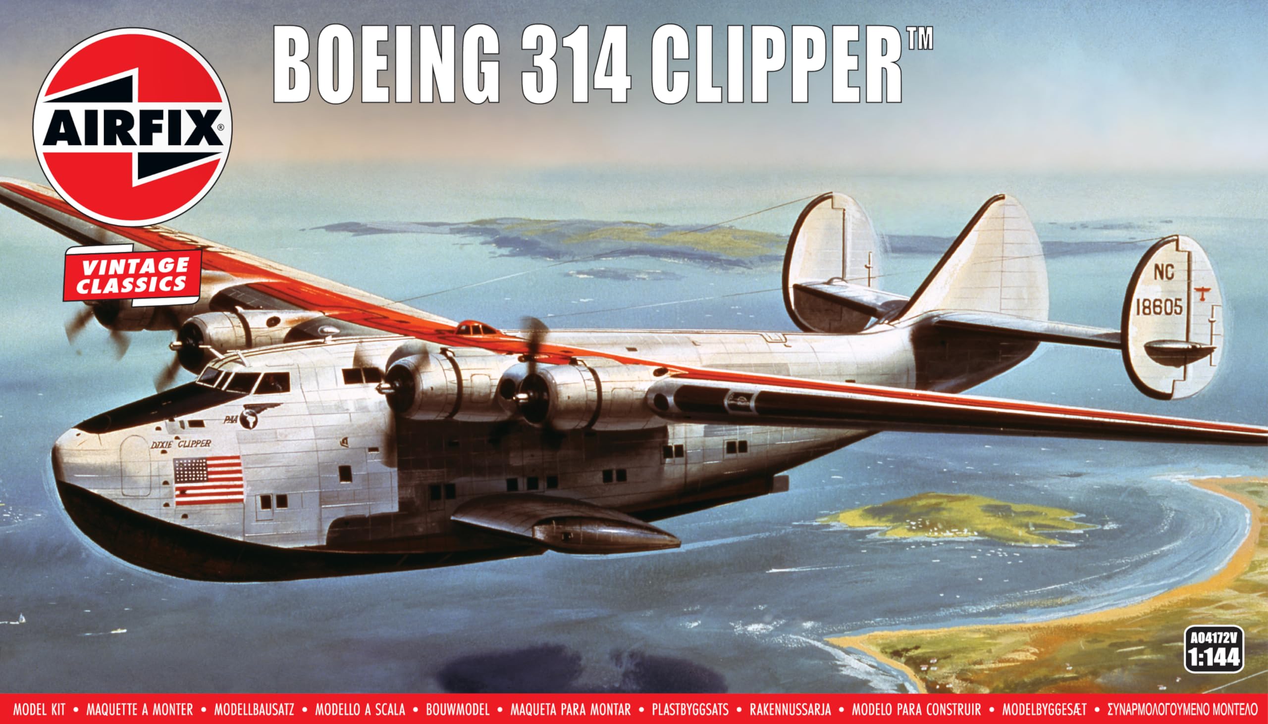 Airfix - 1144 Boeing Clipper - Plastic Modelbouw - Schaal 1144 7590₽