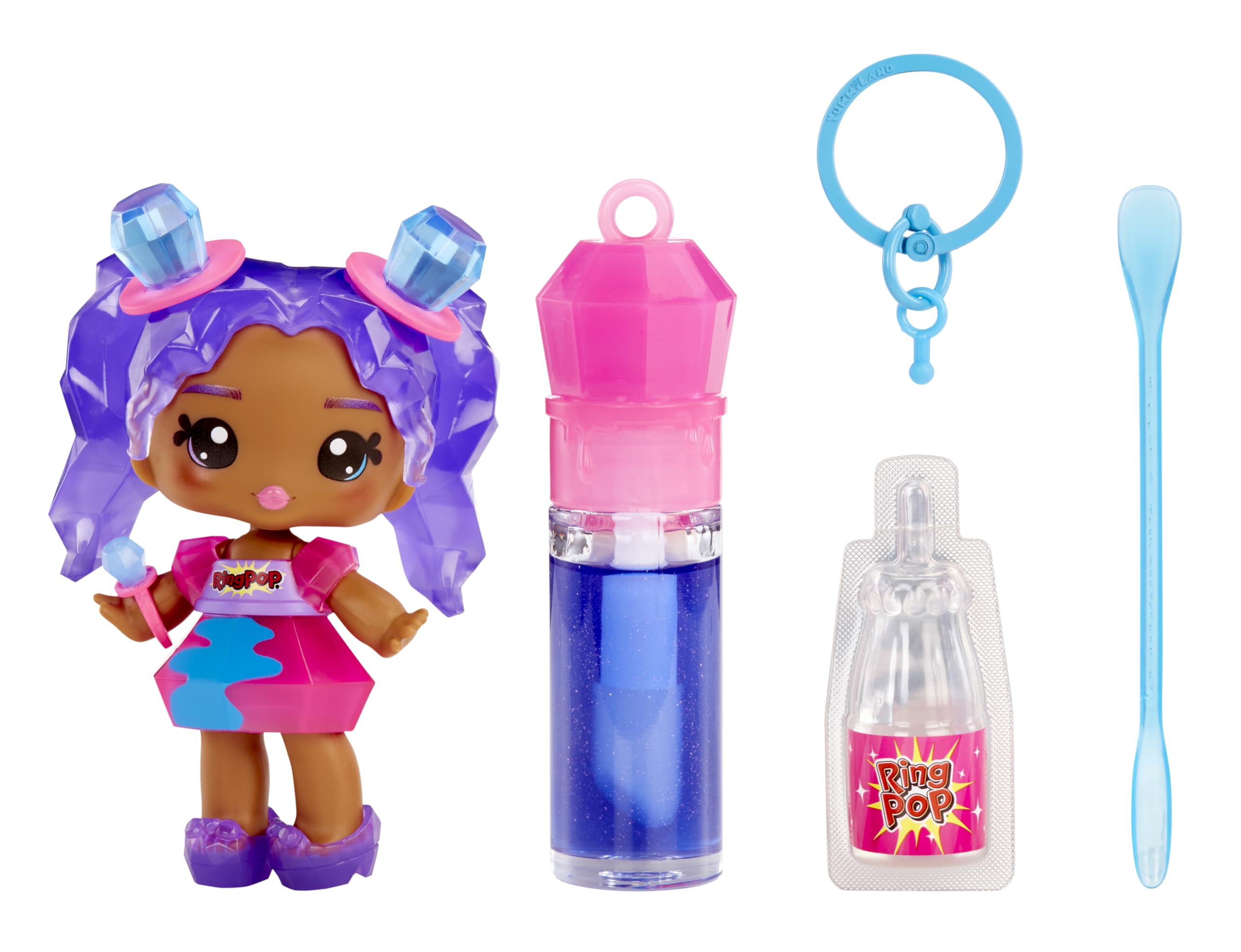 Photos - Doll Yummiland x Licensed Sweets Lip Gloss : Ring Pop - Ruthie Pop - Incluye 1 Muñeca Brillo de Labios DIY + Llavero Extraíbl 