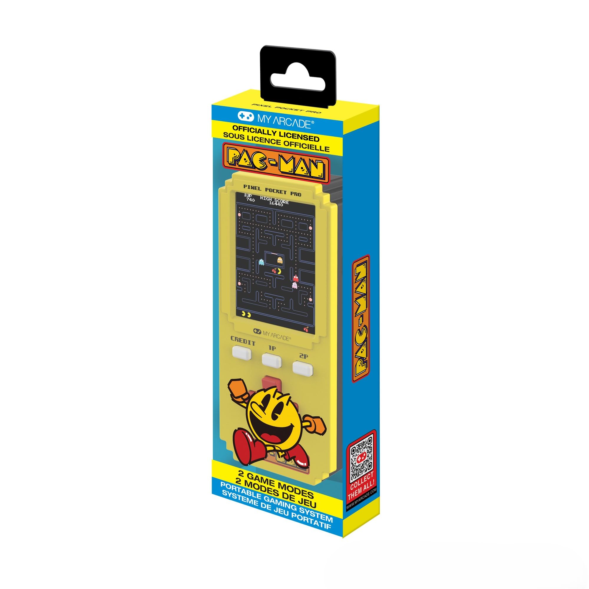 Photos - Other Toys My Arcade Pac-Man Pixel Player: Offiziell Lizenziertes Pac-Man-Videospiel tragbare Schlüsselanhänger-Arcade Spiele für Kinder und Erwa