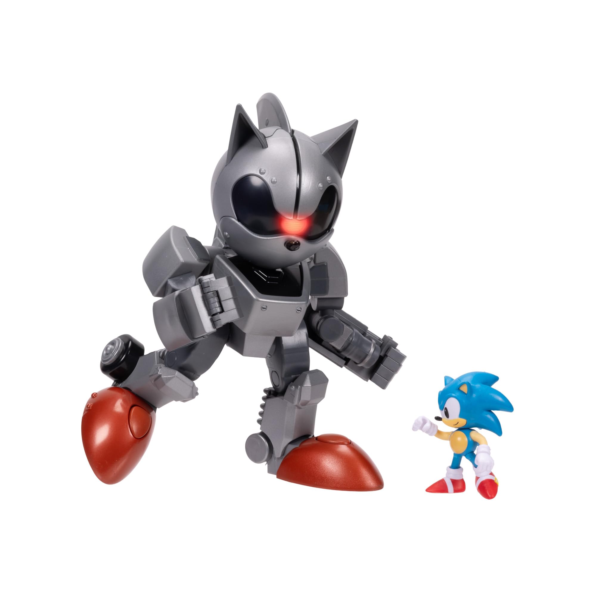 Photos - Action Figures / Transformers Sega Sonic The Hedgehog Gigantische Mecha Sonic vs Sonic Set Officieel Gelicentieerd door Jakks Pacific 203 cm Hoog Zeer Gearticu