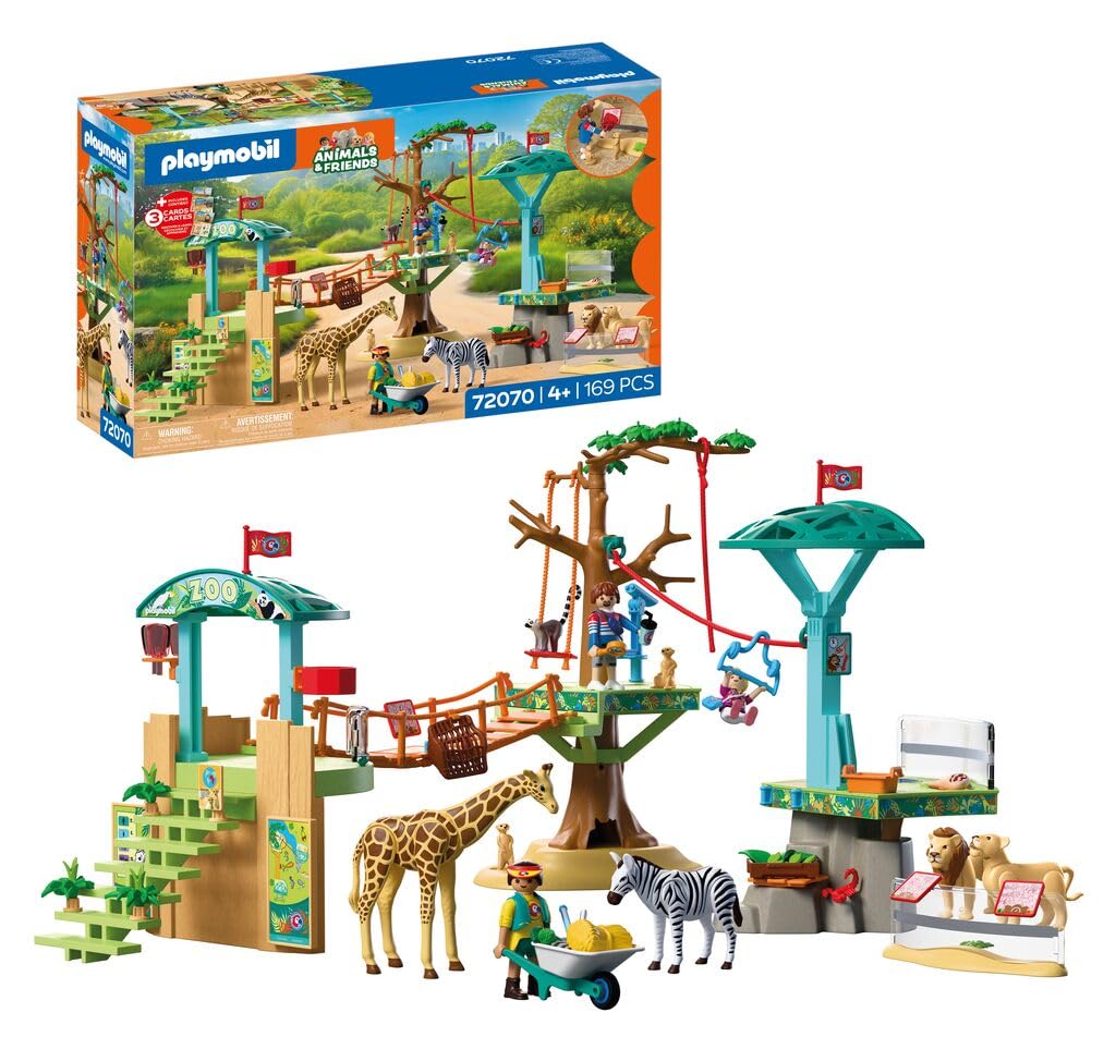 PLAYMOBIL   Animals - Friends   Dierentuin Wildernis Klimpark   3 platforms met