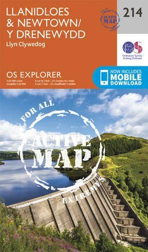 Llanidloes and Newtown – Y Drenewydd (Map) OS Explorer Active Map