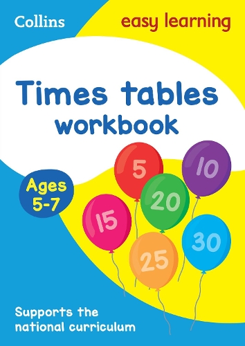 Рабочая тетрадь с таблицей умножения для 5-7 лет (в мягкой обложке) Collins Easy Learning KS1 (ИМПОРТ из Великобритании)