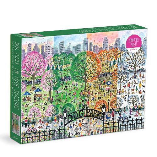 Photos - Jigsaw Puzzle / Mosaic Press Michael Storrings Dog Park in Four Seasons 1000 Piece Puzzle ‎ 