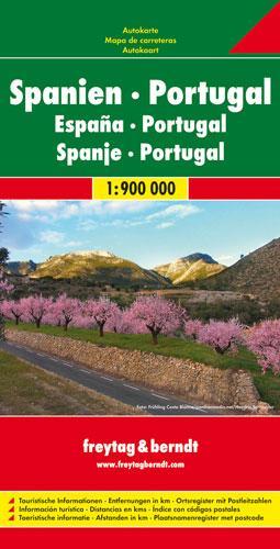 Freytag-Berndt Spain – Portugal Road Map 1:900 000 (Map) (UK IMPORT)