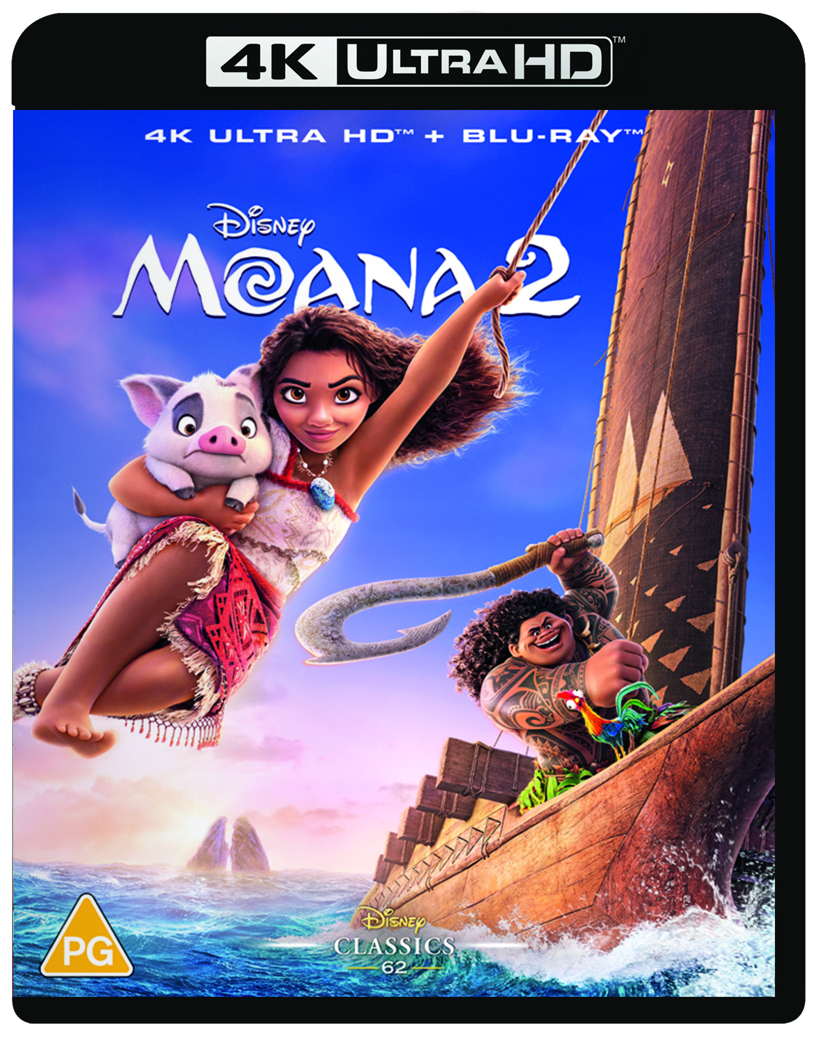 Disney's Moana 2 (4K UHD Blu-ray) Auli'I Cravalho Dwayne Johnson (US IMPORT) - Picture 3 of 5