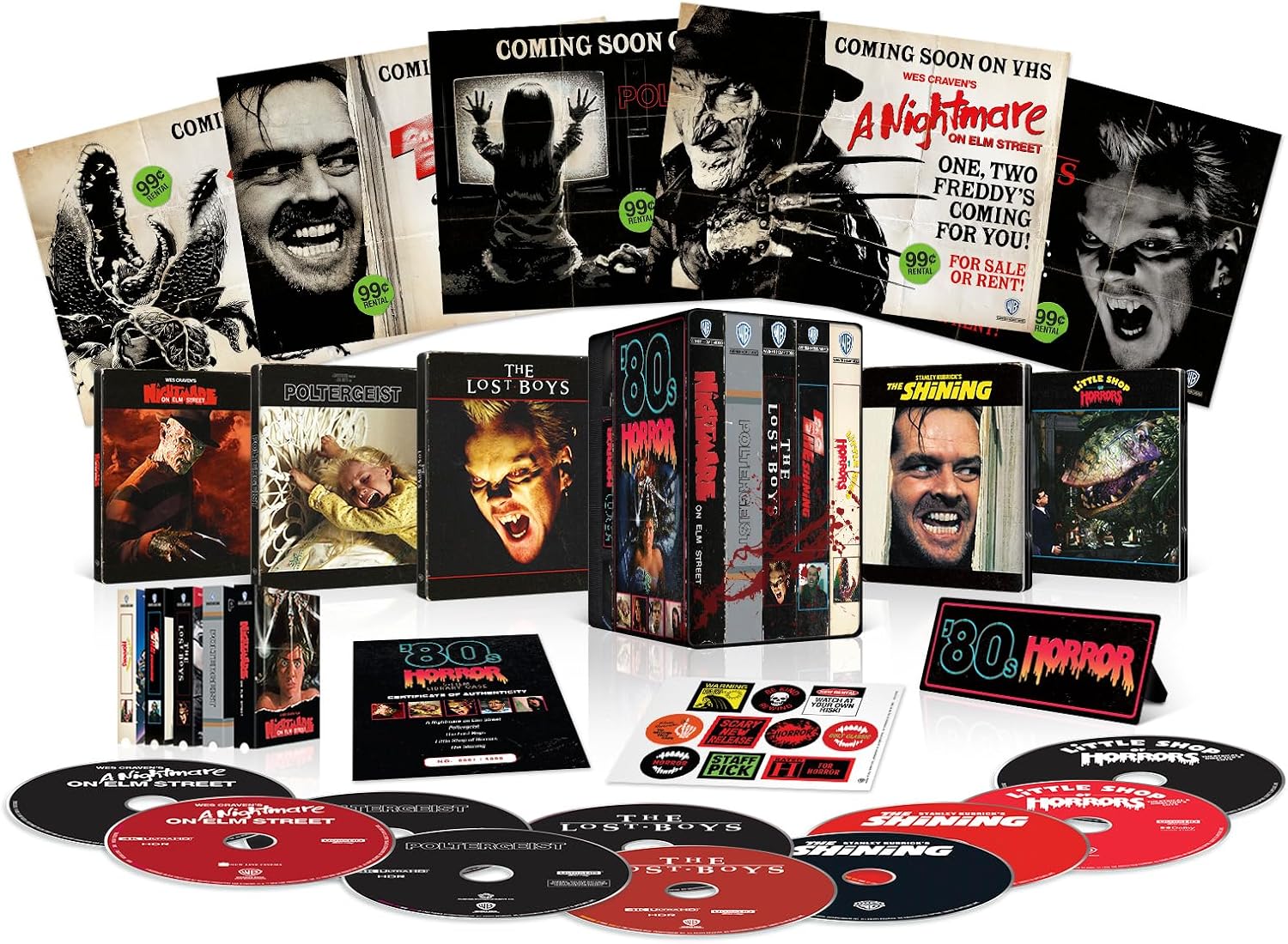 80s Horror Limited Edition 4K UHD Steelbook Library Case (4K Ultra HD)