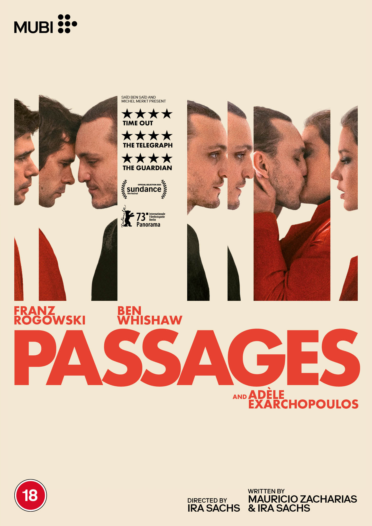 Passages (DVD) Adèle Exarchopoulos Franz Rogowski Ben Whishaw William Nadylam