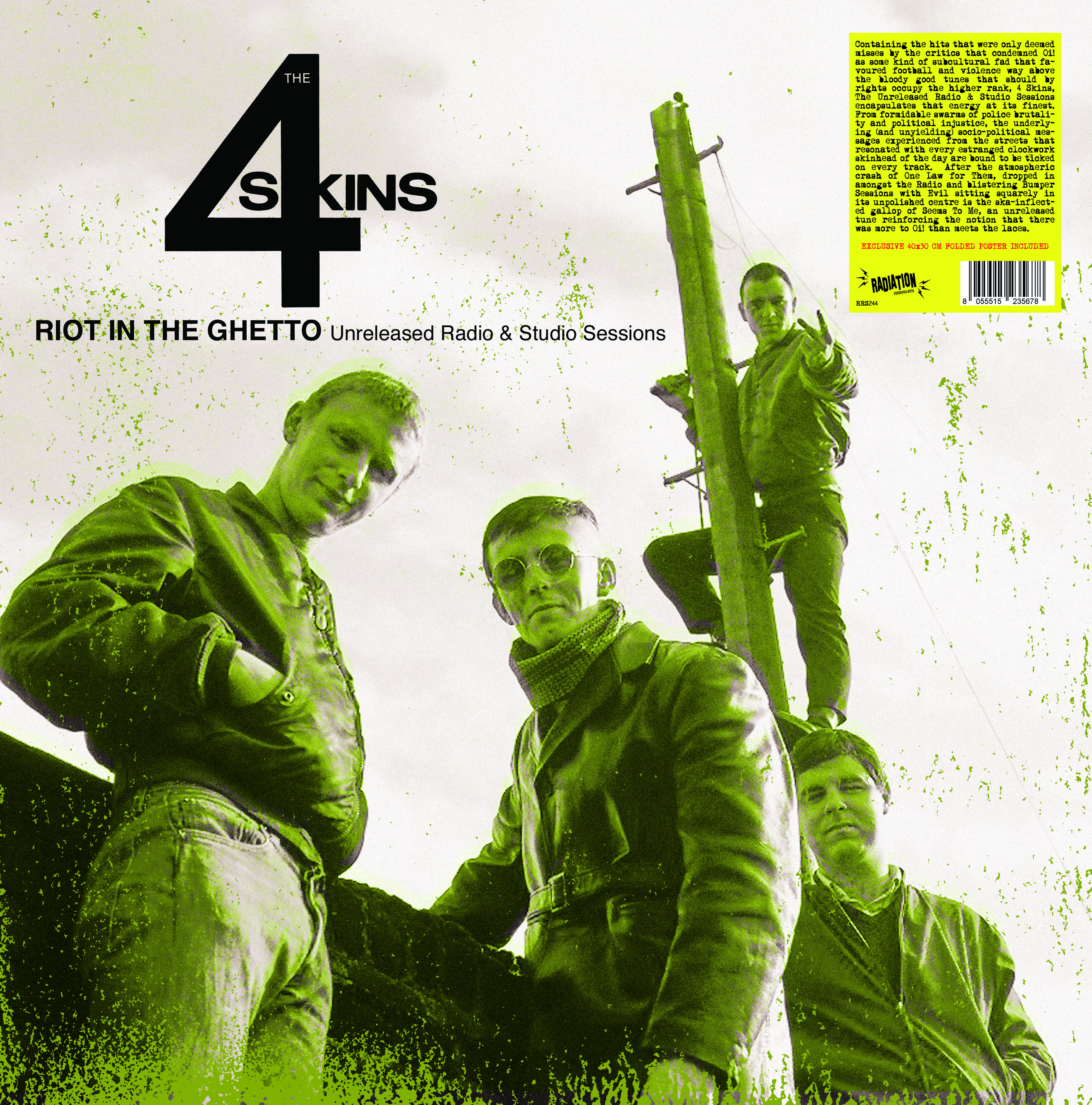 4 Skins Riot in the Ghetto: Unreleased Radio & Studio Sessions (Vinyl) 12" Album - Zdjęcie 1 z 1