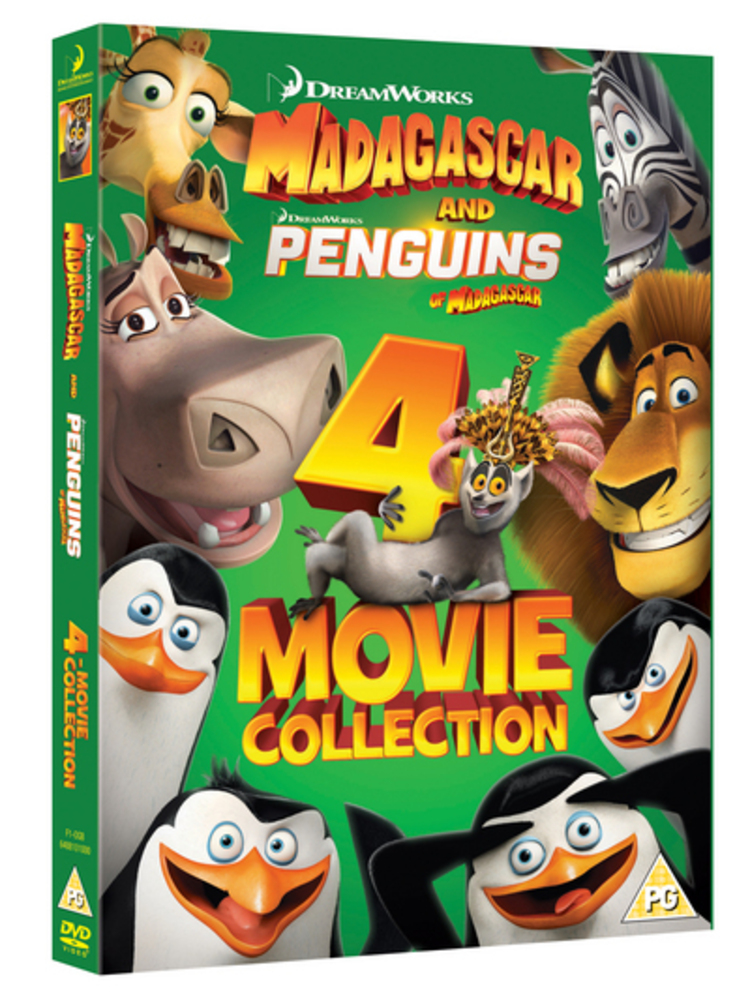 Madagascar and Penguins of Madagascar: 4-movie Collection (DVD)