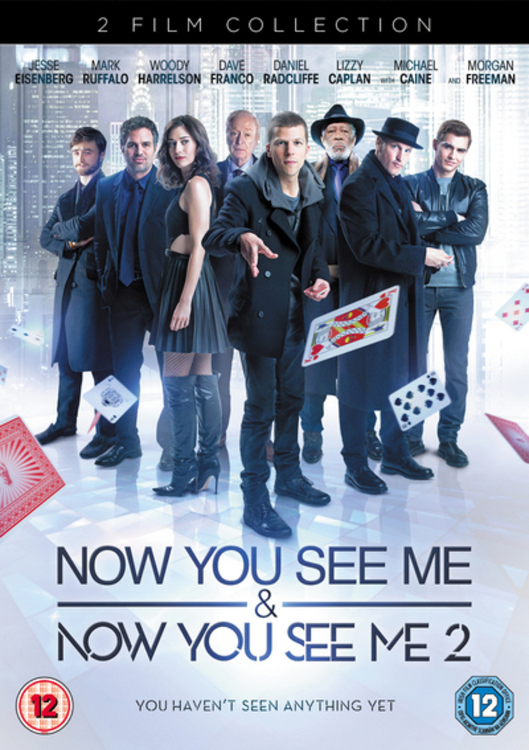Now You See Me/Now You See Me 2 (DVD) Jesse Eisenberg Lizzy Caplan Jay Chou