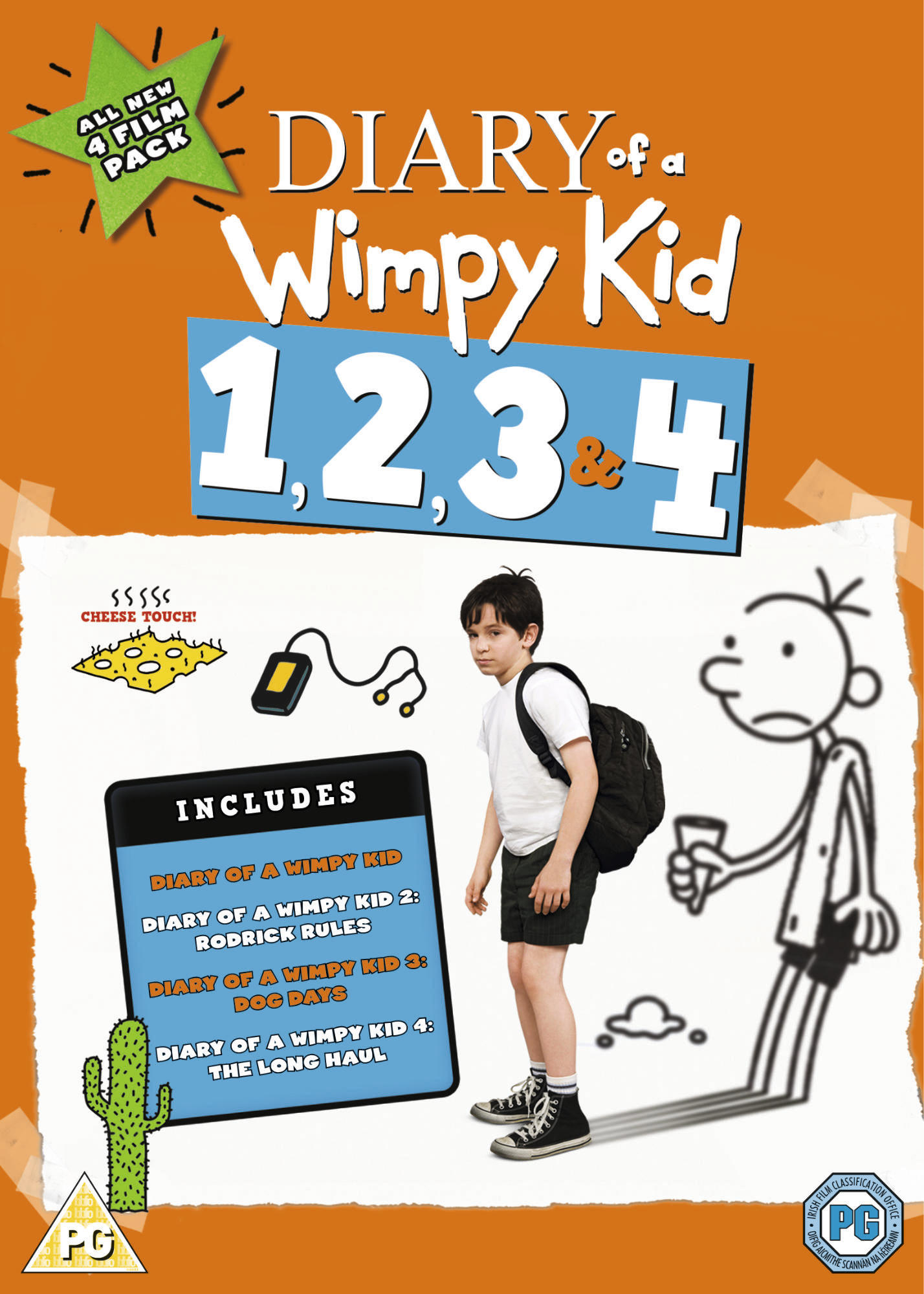 Diary of a Wimpy Kid 1 2 3 & 4 (DVD)