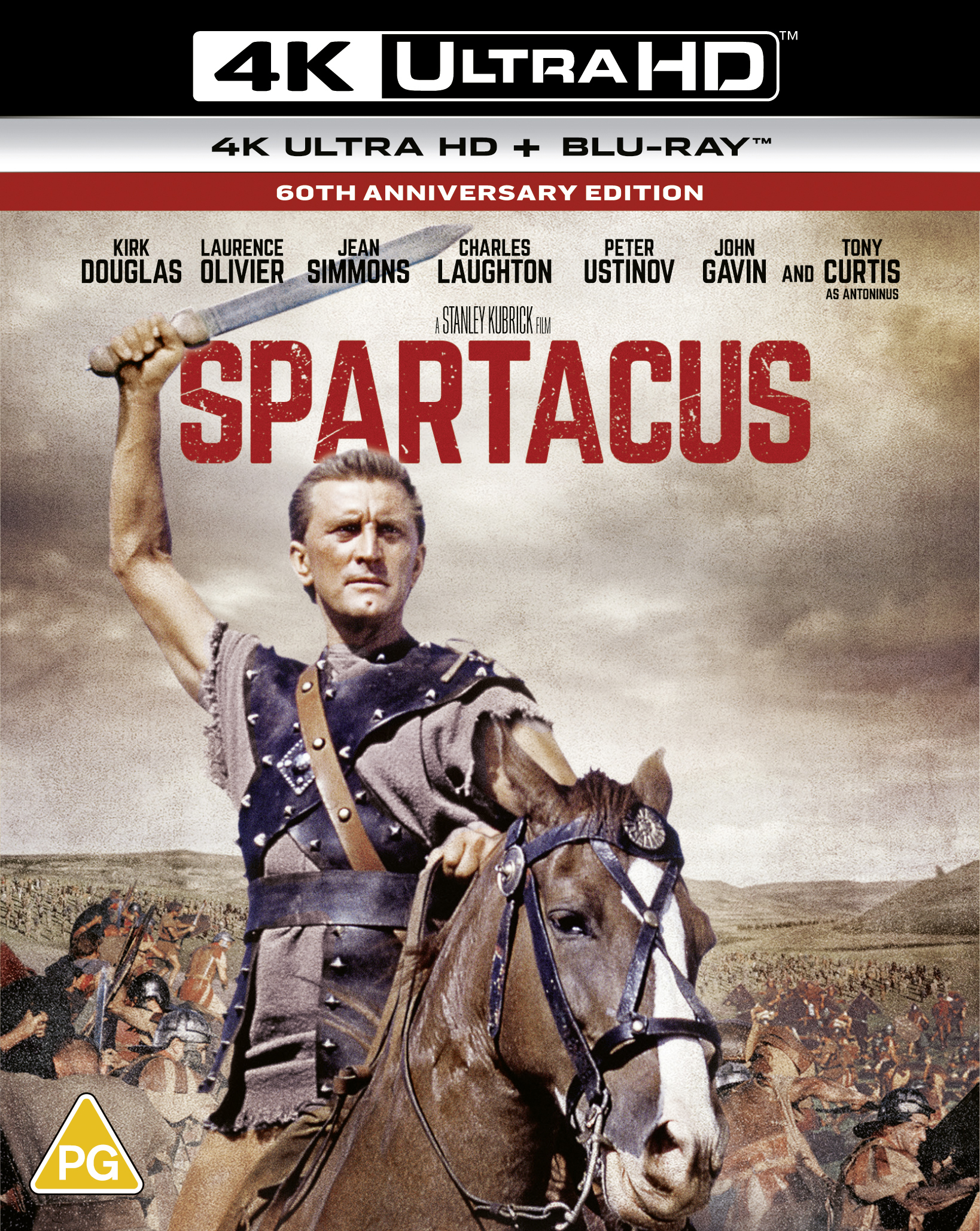 Spartacus (4K UHD Blu-ray) Nina Foch Herbert Lom Woody Strode John Gavin