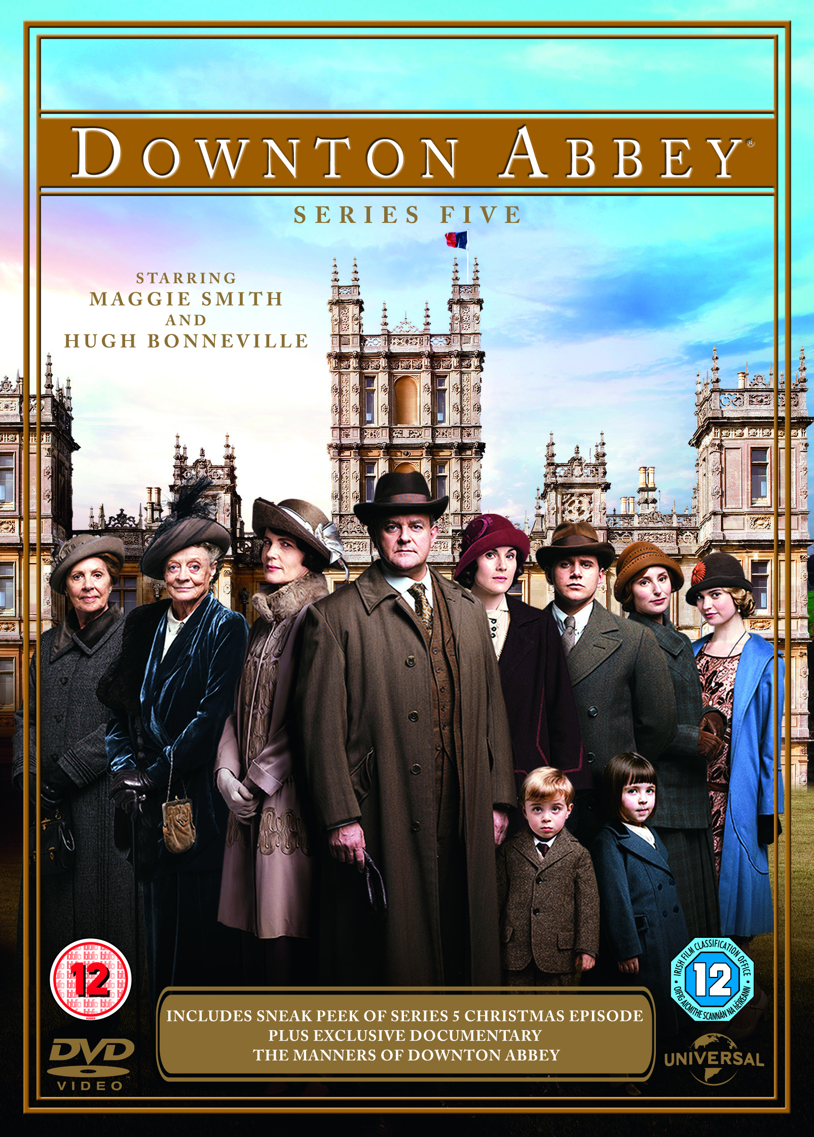 Downton Abbey: Series 5 (DVD) Maggie Smith Elizabeth McGovern Dan Stevens