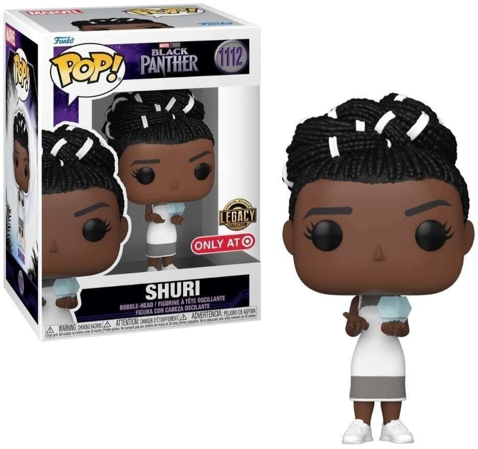 Photos - Action Figures / Transformers Funko 64872 Shuri Bobble-Head Vinyl Figure Black M Black 