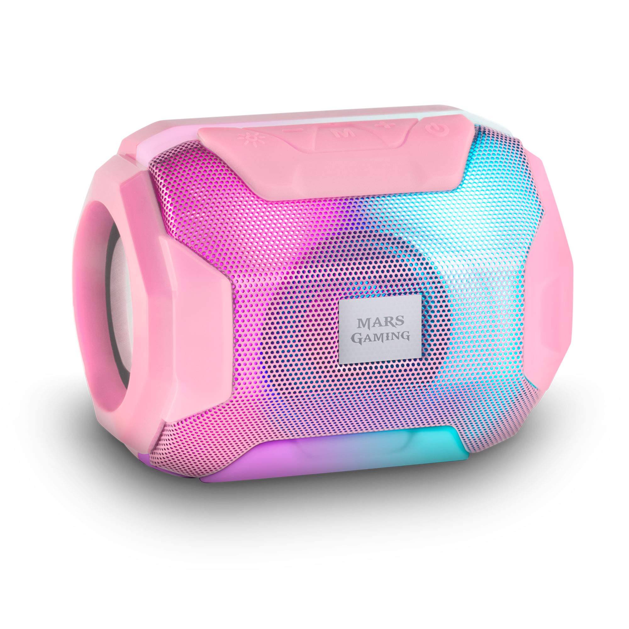 Mars Gaming MSBAX, Haut-Parleur Bluetooth RGB, Compact, 10W, USB/MicroSD/Radio, - Photo 1/5