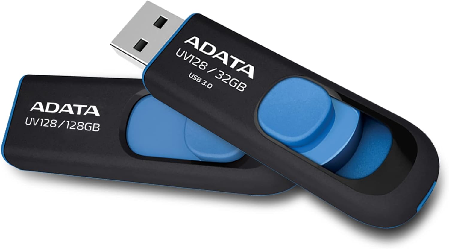 ADATA UV128 32GB USB3.1 Flash Drive, black/blue UV128 32 GB - Picture 7 of 9