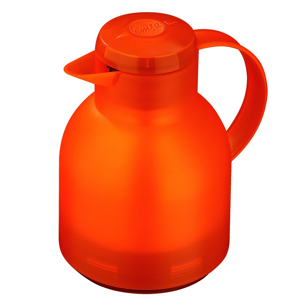 Термос Emsa Samba 504234 Изотермическая банка 10 л быстрого отжима полупрозрачного оранжевого цвета 6990₽