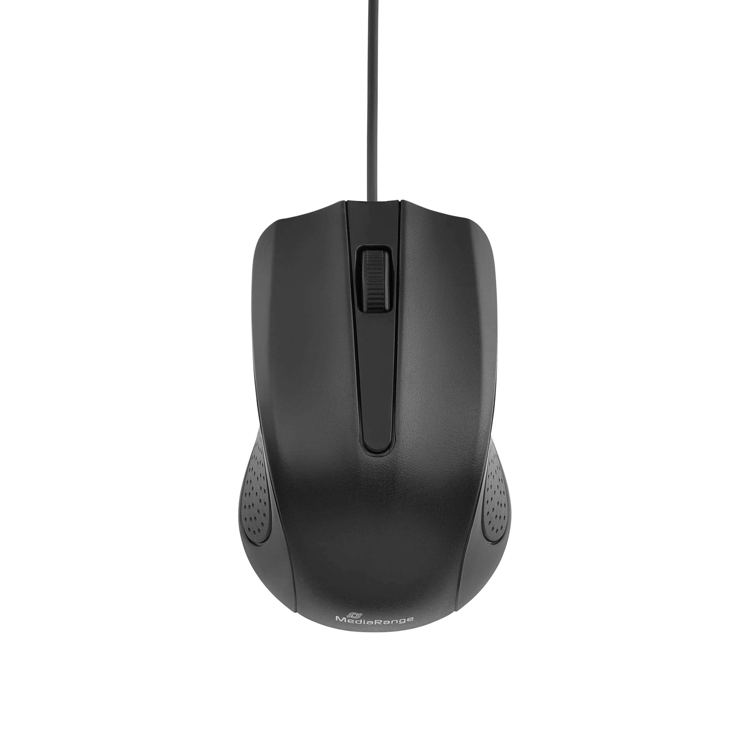 MediaRange Wired PC Mouse with 1000 DPI Optical Sensor and 3 Buttons