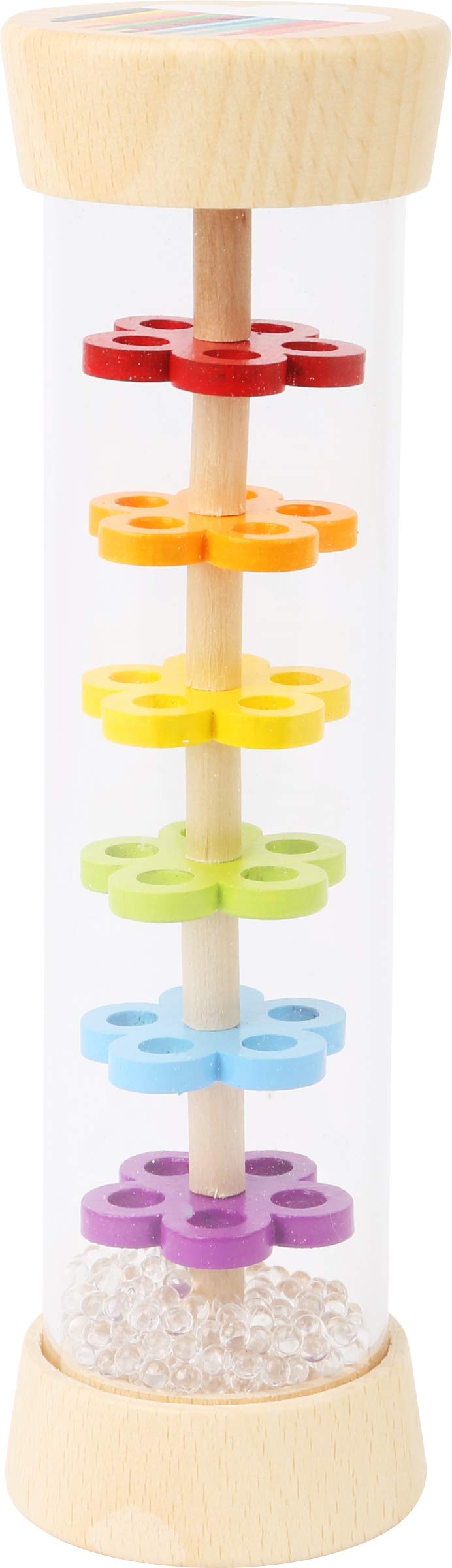 Photos - Other Toys Small Foot 11567 Wooden Rainmaker with Balls in a Glass Look a Rhythm Instrument and a Rattle for Babies and Infants Toys ‎1