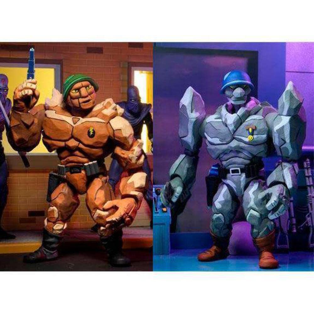 Photos - Action Figures / Transformers NECA 7 TMNT Cartoon Tragg And Grannitor 2 Pack Figure Multicolor 54142 ‎54142 