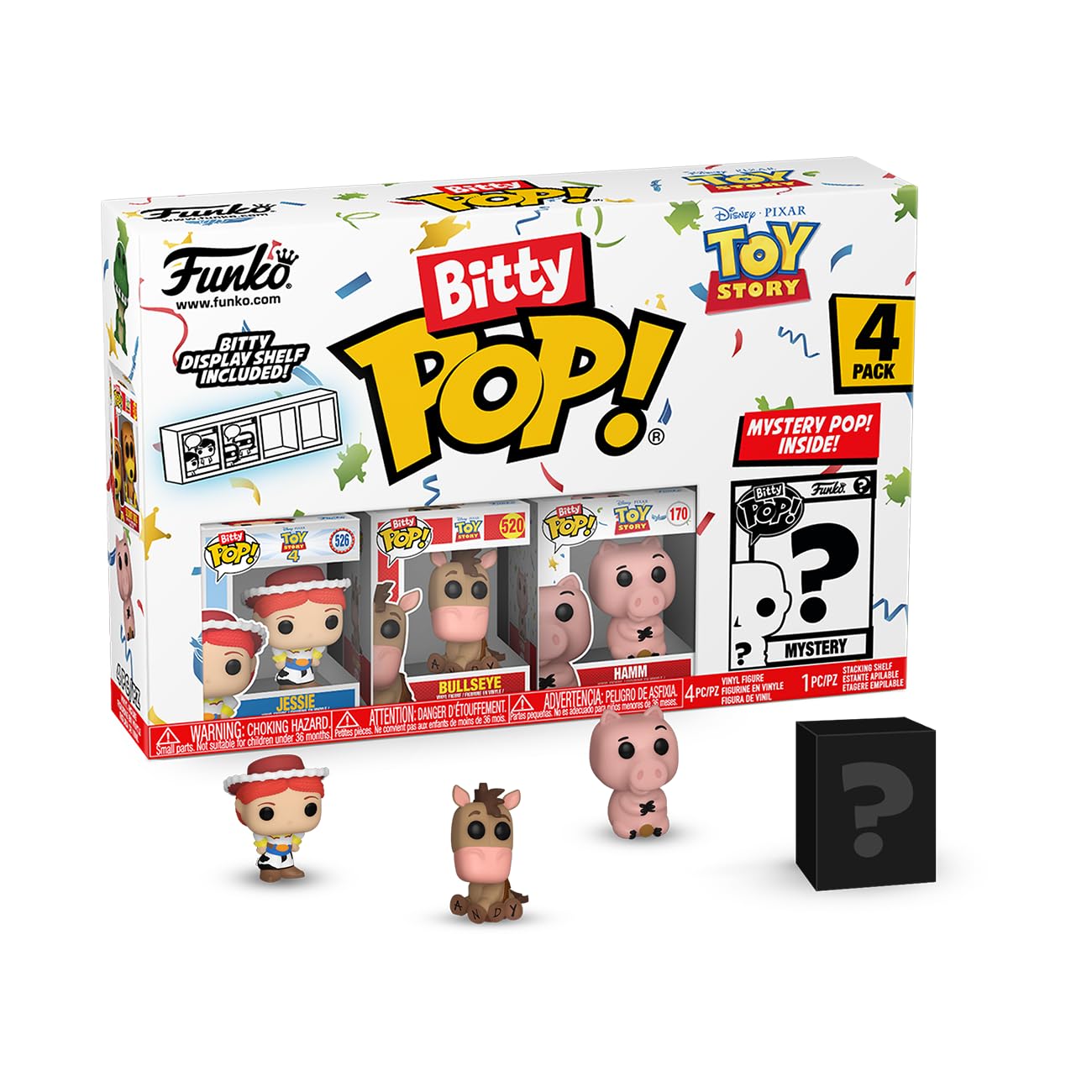 Funko Bitty Pop! Toy Story - Jessie 4PK - Jessie, Bullseye, Hamm and A Surprise 