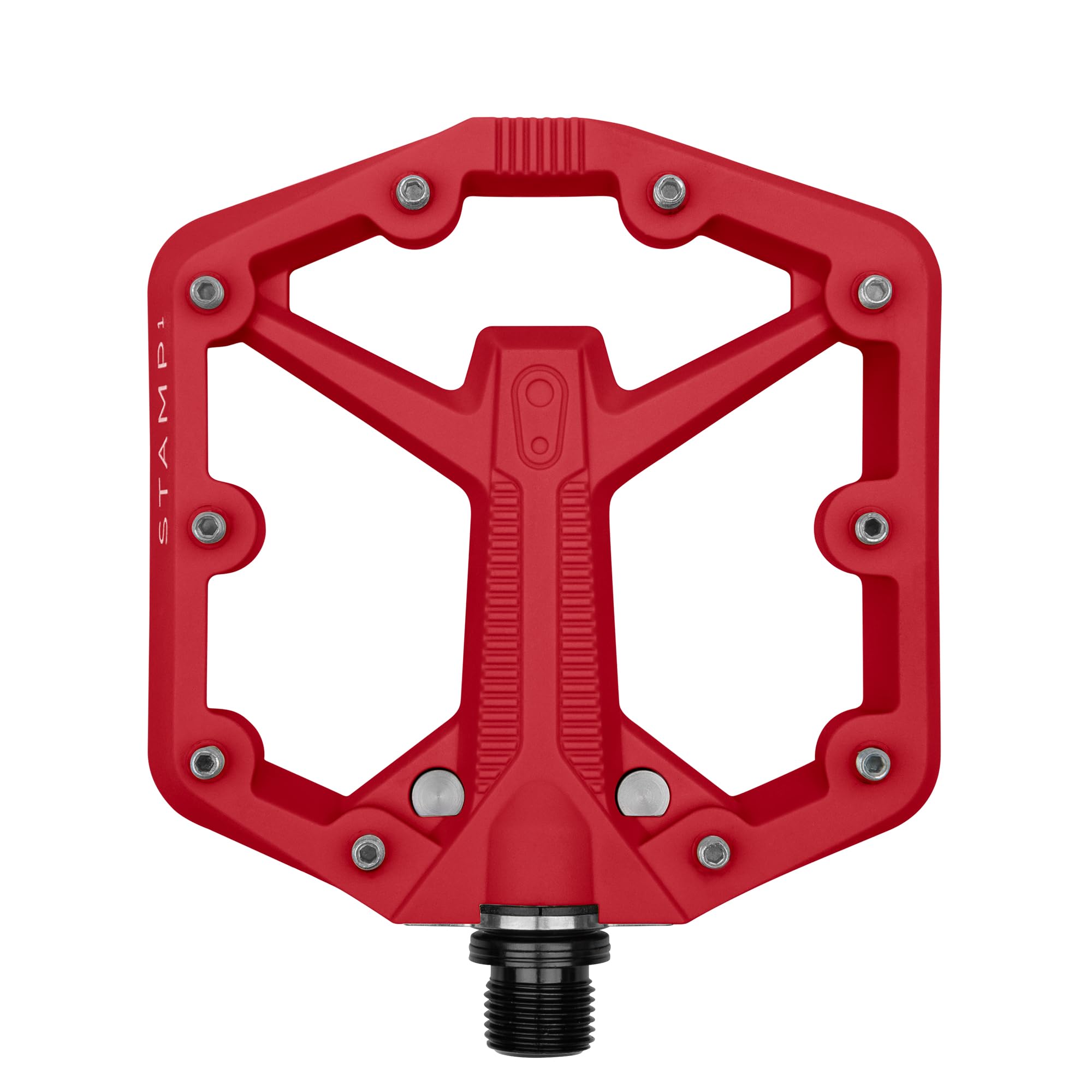 Photos - Pedal Crankbrothers Stamp Flat BMX/MTB Bike  - Platform Bicycle  Minimal Profile Adjustable Grip Flat Red L ‎K2316811 