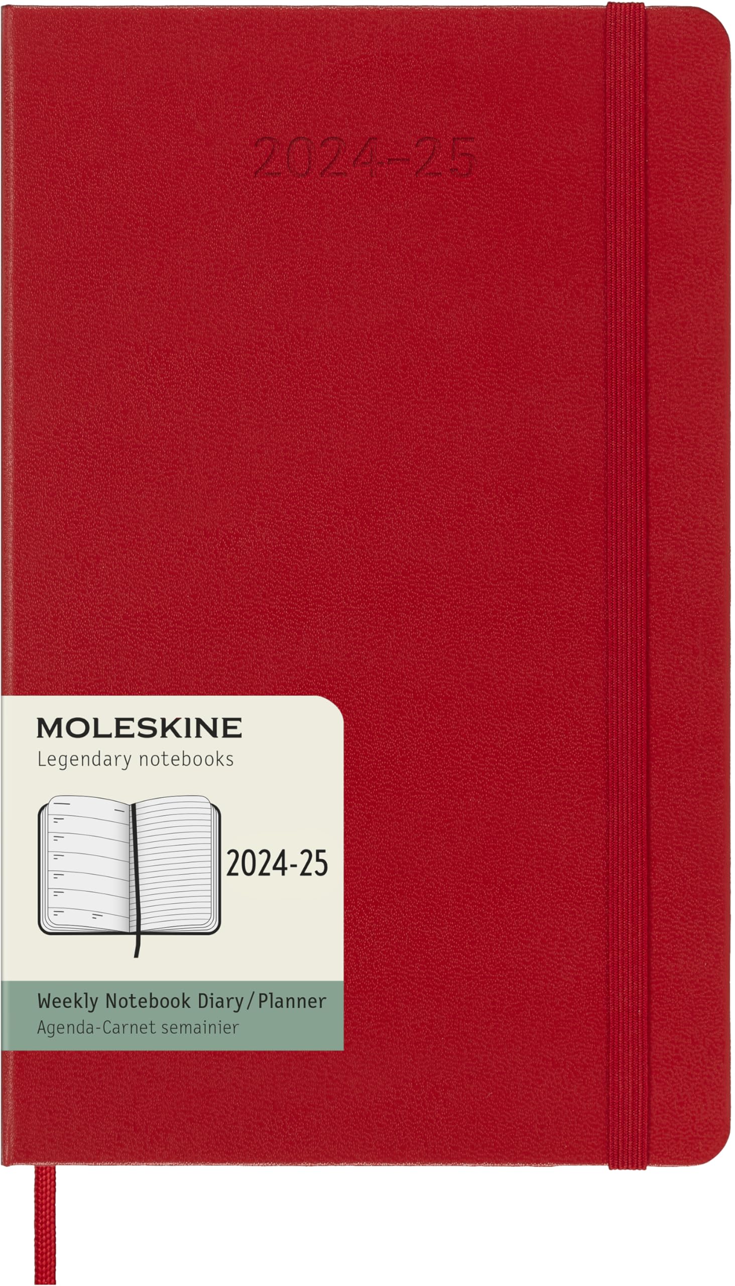 Photos - Notebook Moleskine Weekly Planner -2025 Weekly Planner 18 Months 2025 With Space For Notes With Hard Cover And Elastic Closure La  2024