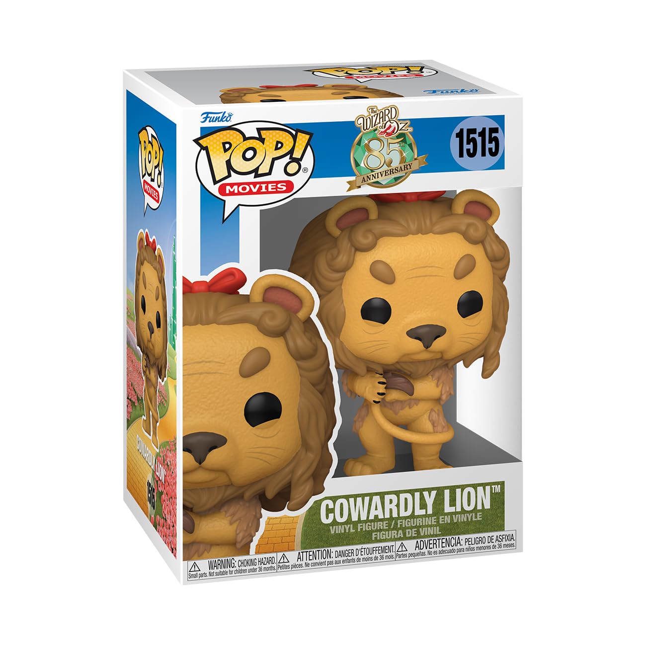 Photos - Action Figures / Transformers Funko POP! Movies: the Wizard Of Oz - Cowardly Lion - 1/6 Odds for Rare Chase Variant - Flocked - Collectable Vinyl Figure  