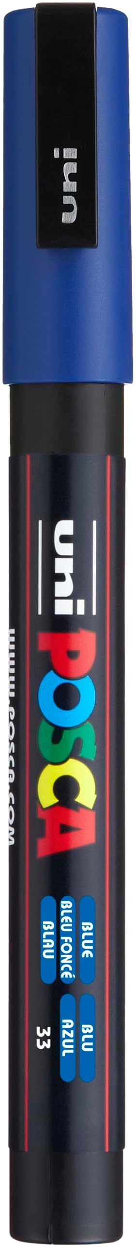 Photos - Kids' Drawing & Painting Supply Mitsubishi Uni-Ball Posca PC-3M Fine Bullet Tip Marker - Blue ‎PX156737000 