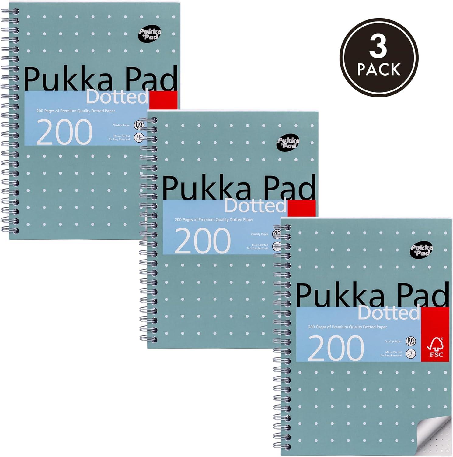 Pukka Pad, A5 Dotted Metallic Jotta Book for Graphing, Art, Bullet Journaling – - Foto 2 di 9