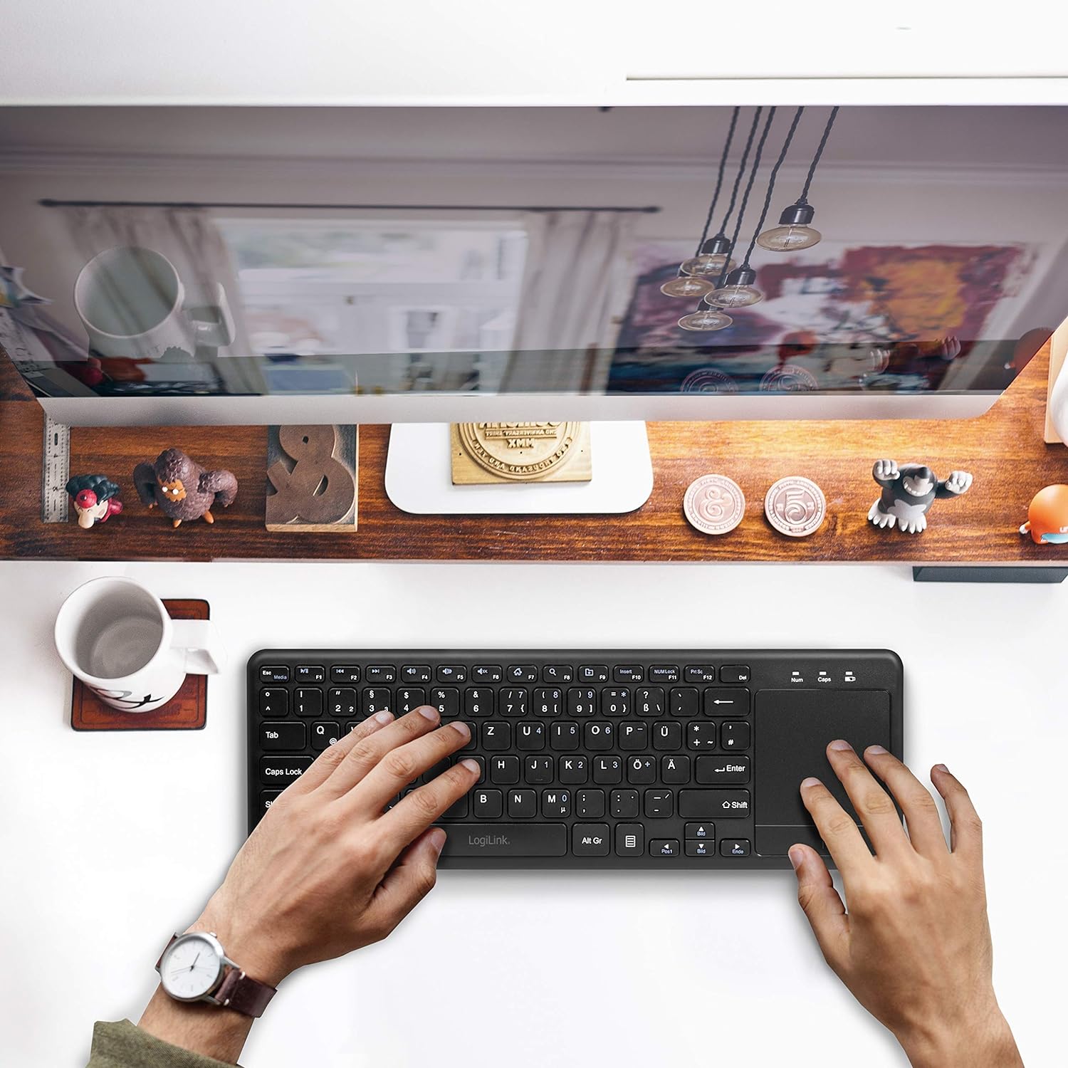 LogiLink Keyboard with Touchpad 2,4G WL - 第 4/10 張圖片